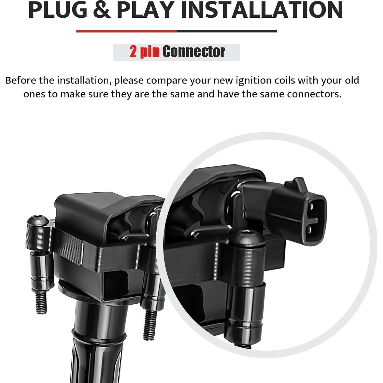 Juego de 6 Bobinas de Encendido NPAUTO UF-269 para V6