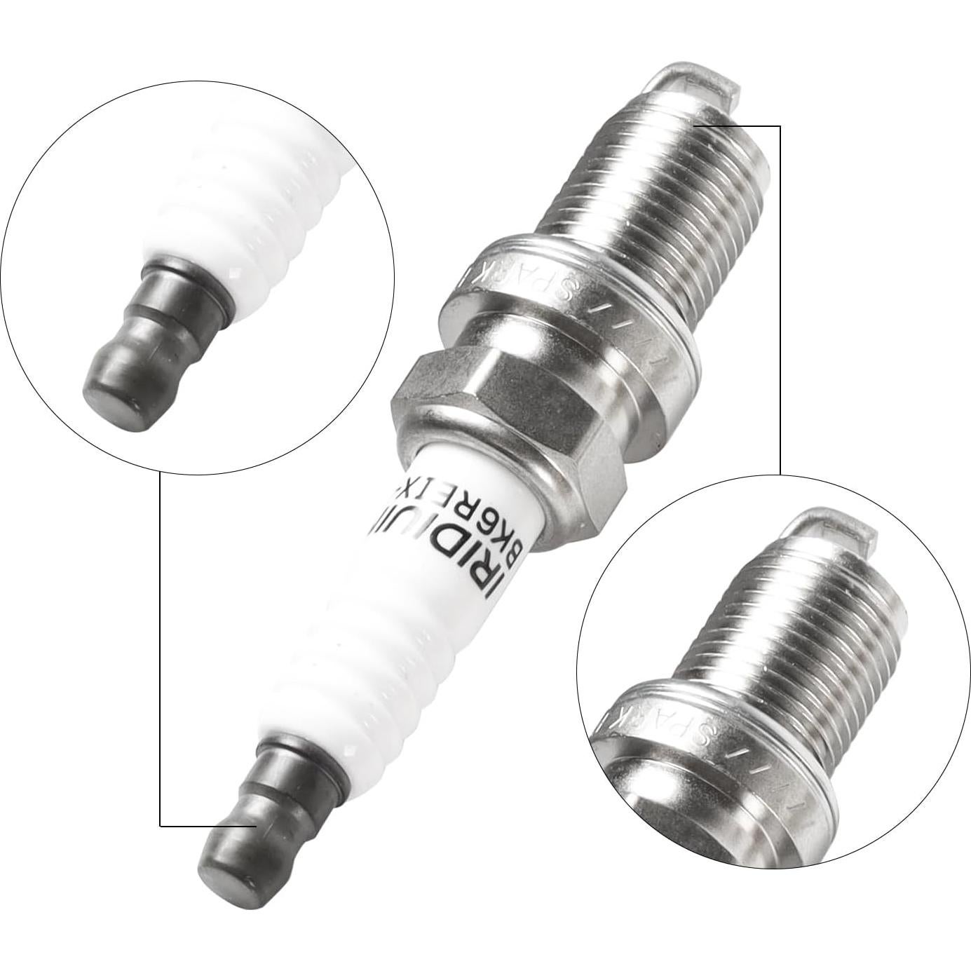 Paquete de bobinas de encendido UF522 y bujías iridio DEEGOOLY