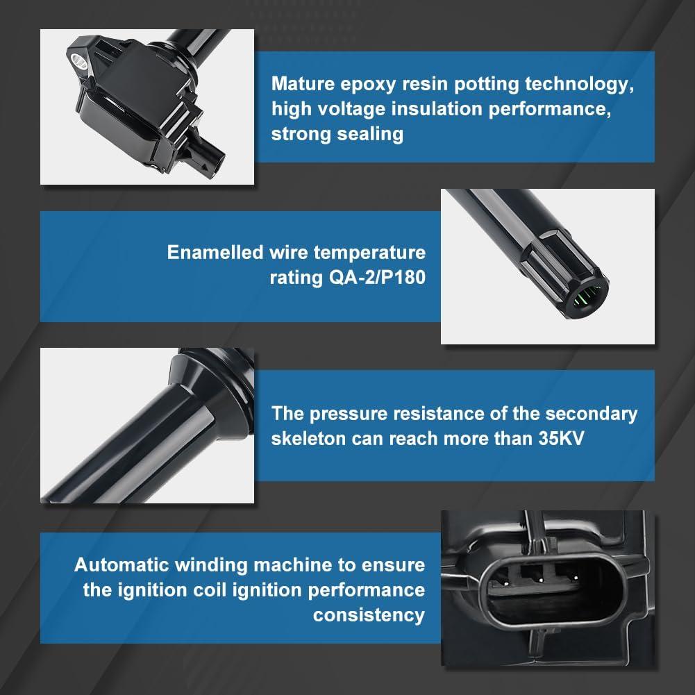 Paquete Bobinas de Encendido y Bujías JDMON para Subaru