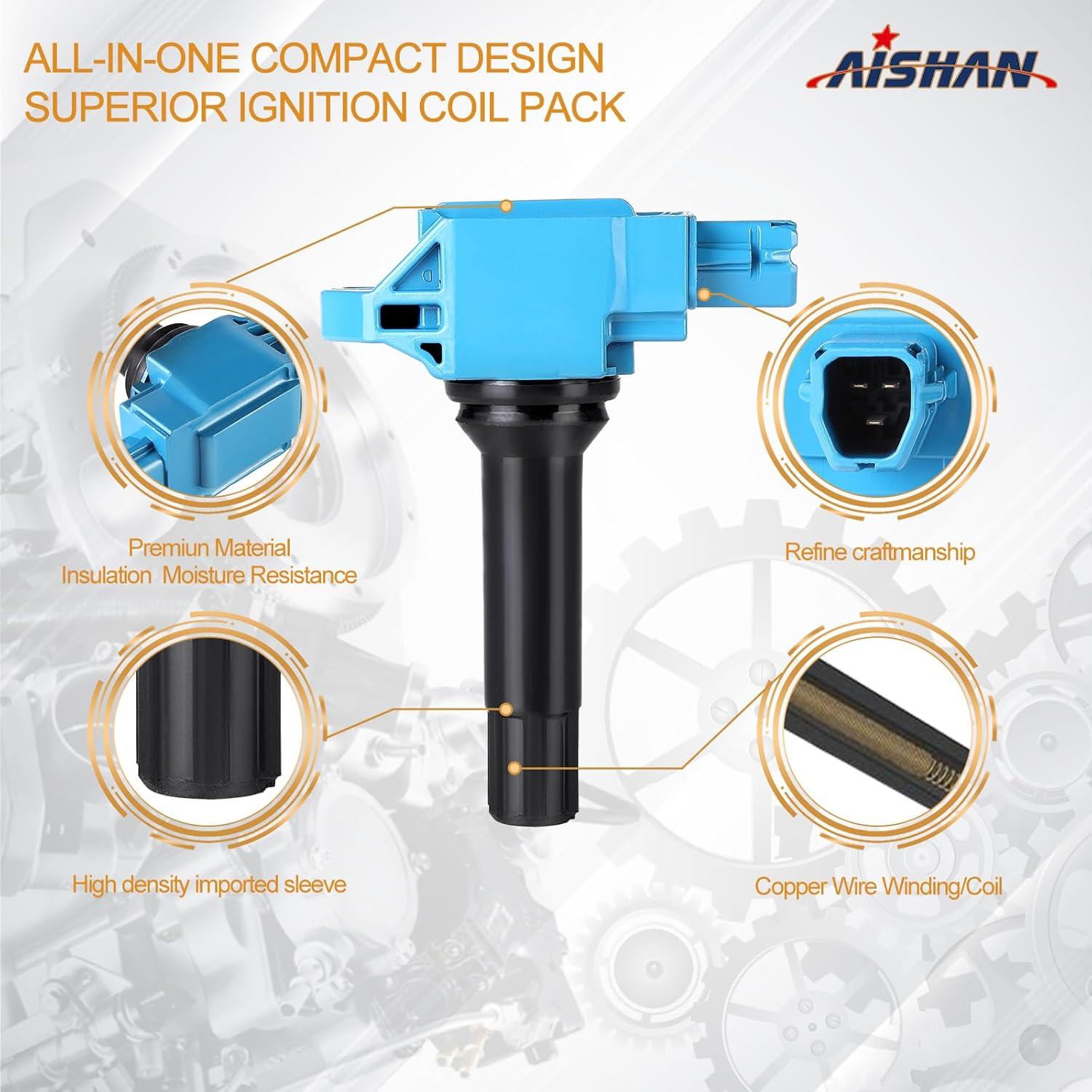 Juego de 4 Bobinas de Encendido AISHAN para Subaru y Toyota