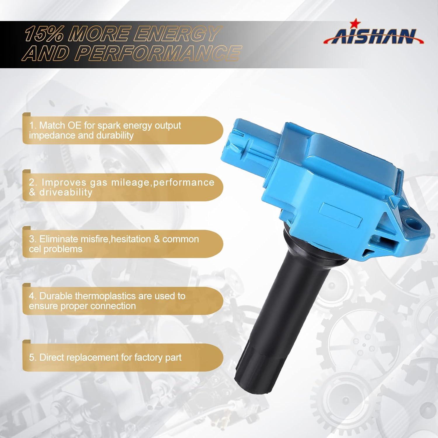 Juego de 4 Bobinas de Encendido AISHAN para Subaru y Toyota