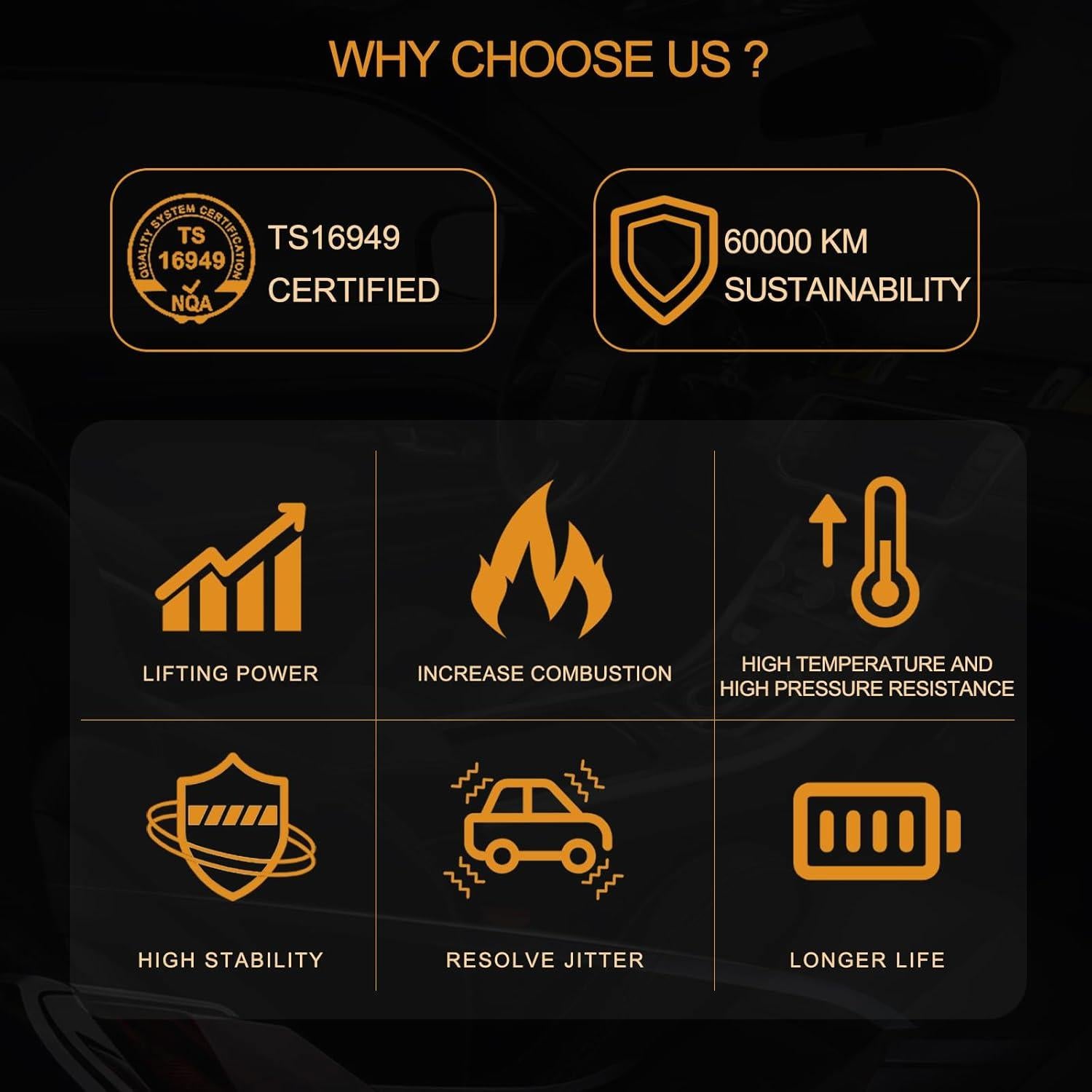 Juego de 4 Bobinas de Encendido AISHAN para Subaru y Toyota