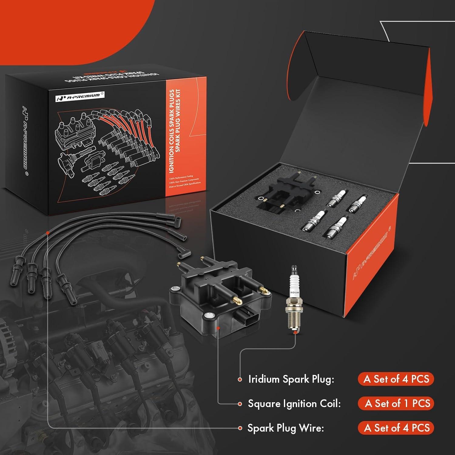 Bobinas de Encendido A-Premium con 4 Cables y Bujías Iridio Subaru