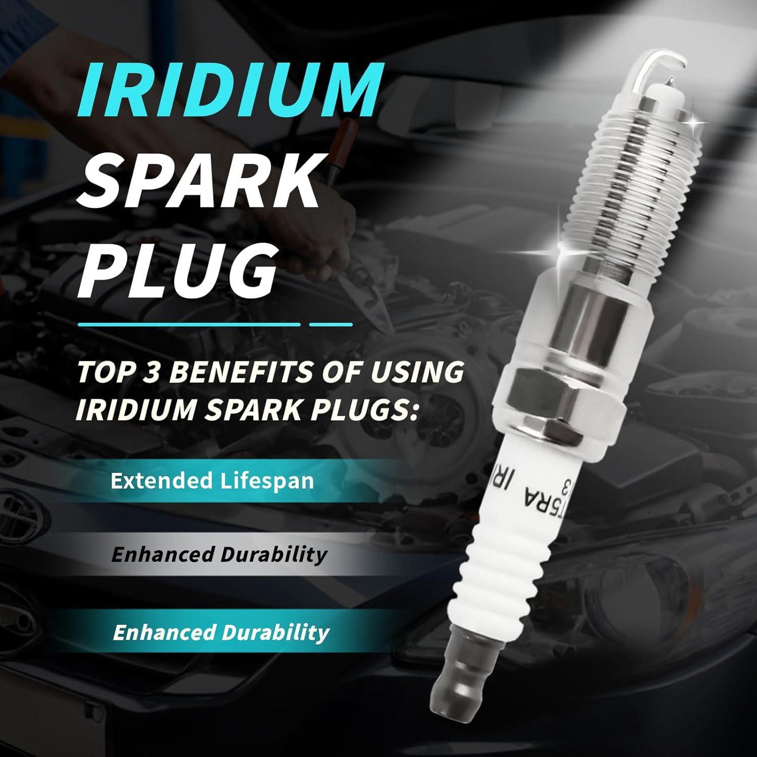 Juego de Bobinas de Encendido ATURMC UF566 con Bujías de Iridio y Cables