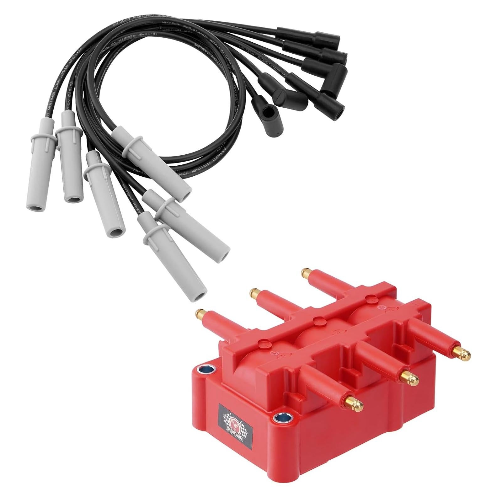 Paquete Bobina de Encendido SPARKWHIZ UF305 + 6 Cables Bujía