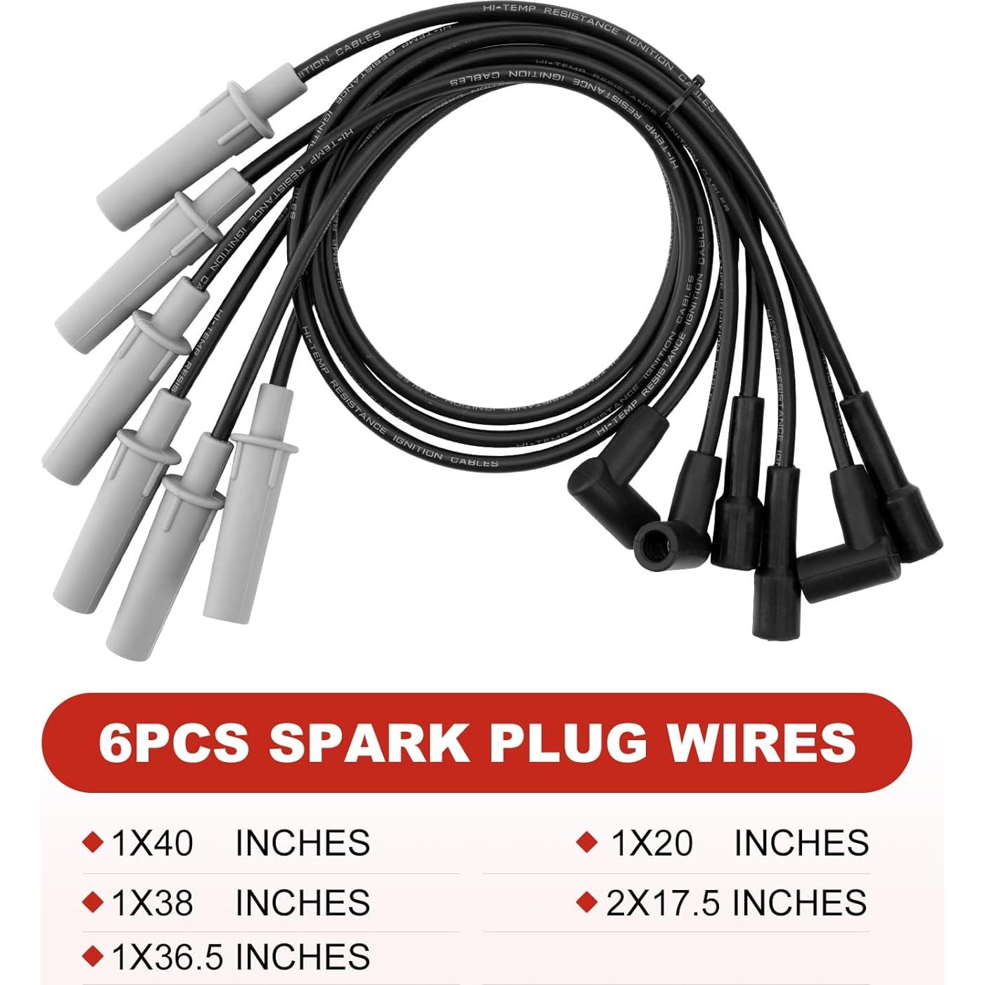 Paquete Bobina de Encendido SPARKWHIZ UF305 + 6 Cables Bujía