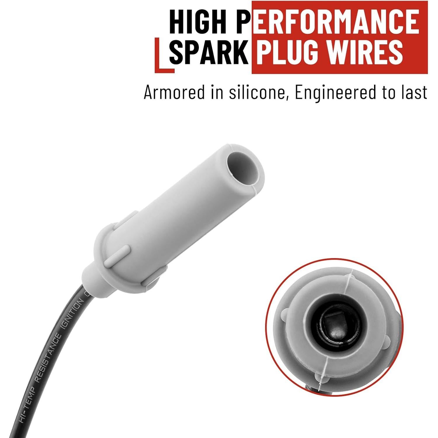 Paquete Bobina de Encendido SPARKWHIZ UF305 + 6 Cables Bujía