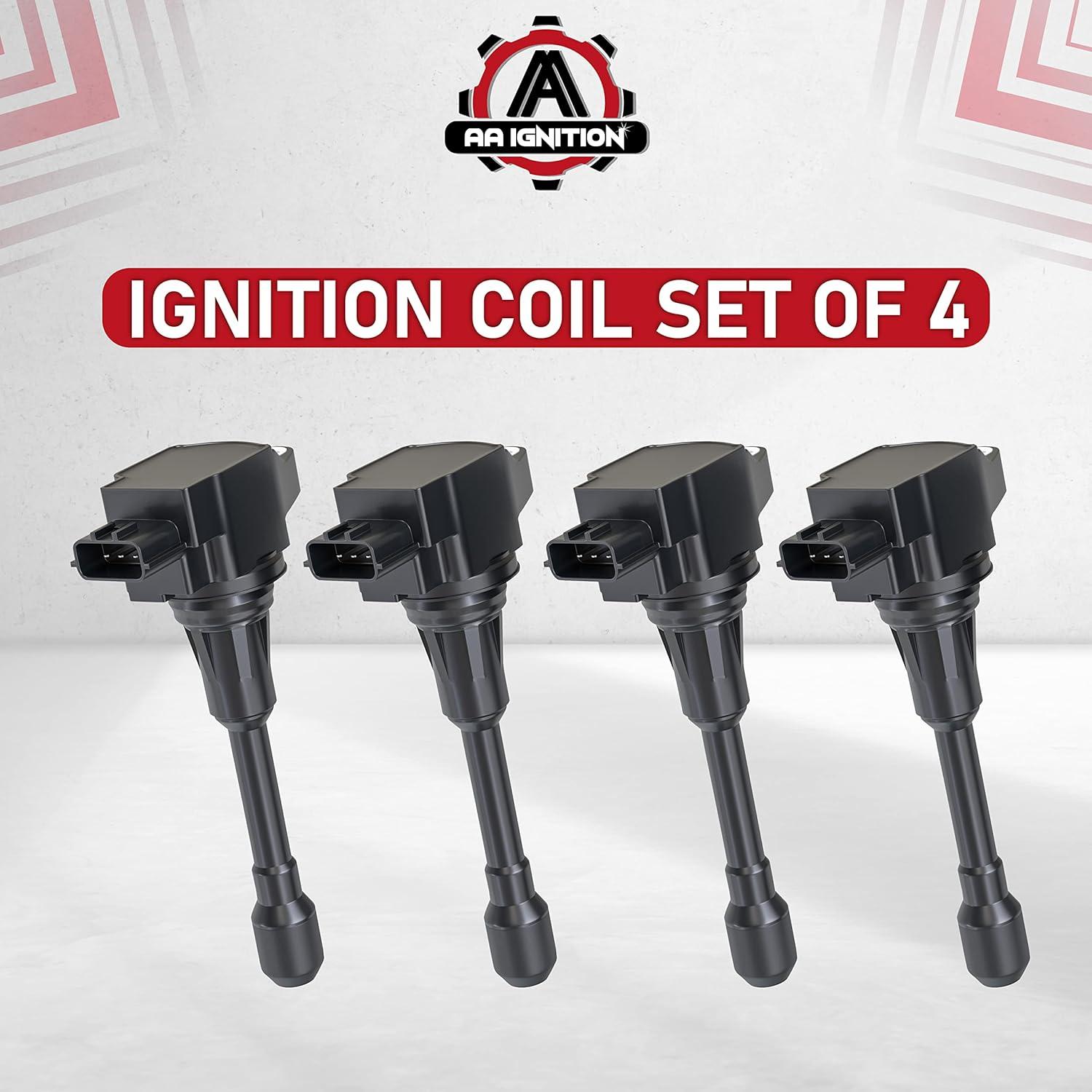Juego de Bobinas de Encendido AA Ignition 4 Piezas Nissan/Infiniti