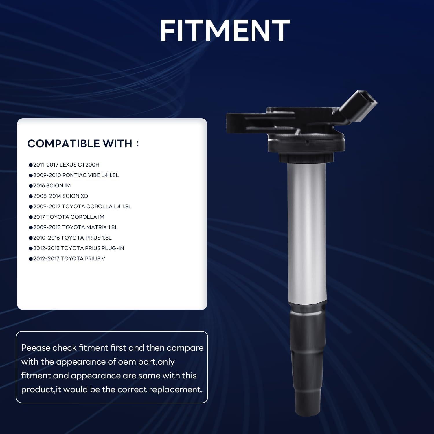 Bobina de Encendido GAGOLCAR UF619 Compatible Toyota/Lexus