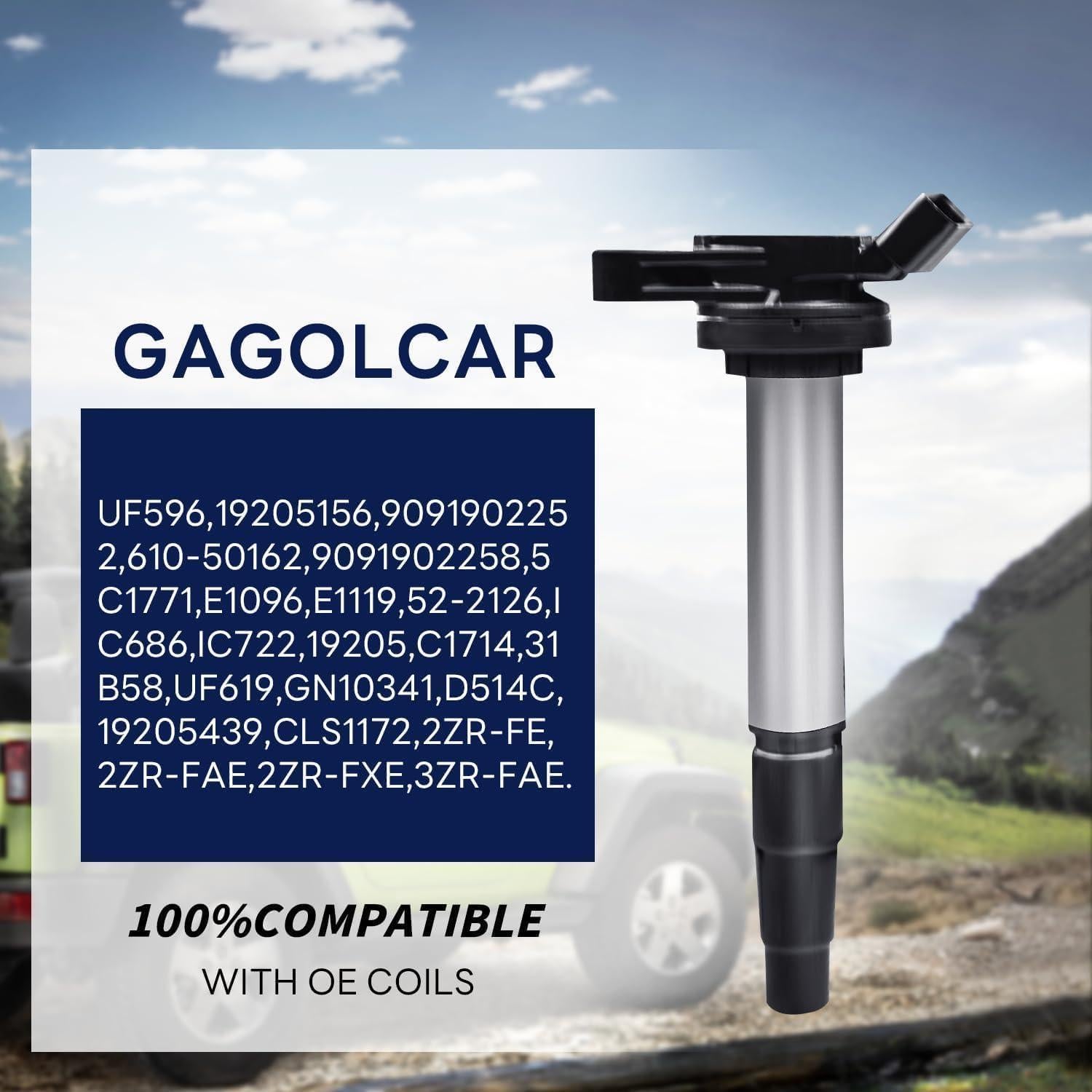 Bobina de Encendido GAGOLCAR UF619 Compatible Toyota/Lexus