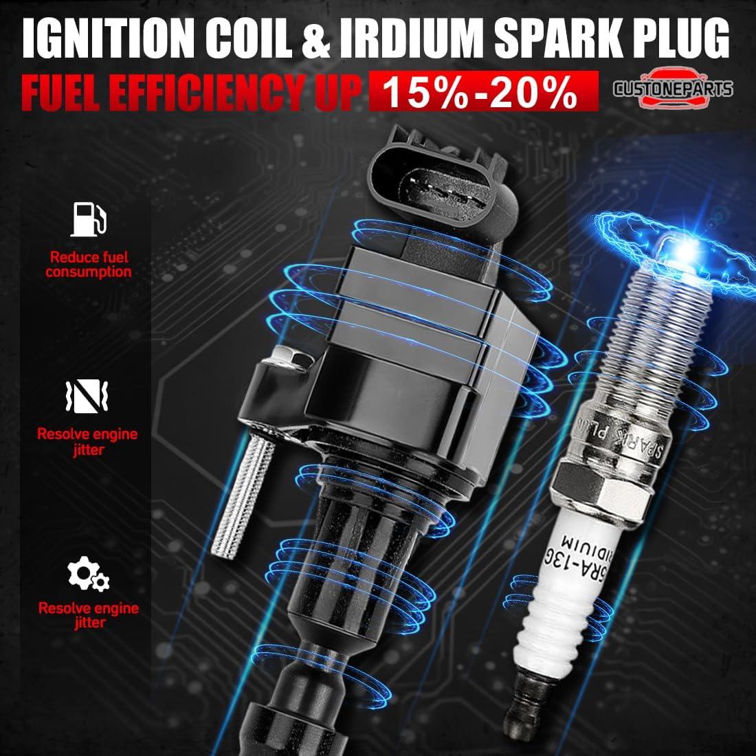 Kit de Encendido CUSTONEPARTS 4 Bobinas y Bujías Toyota 1.8L