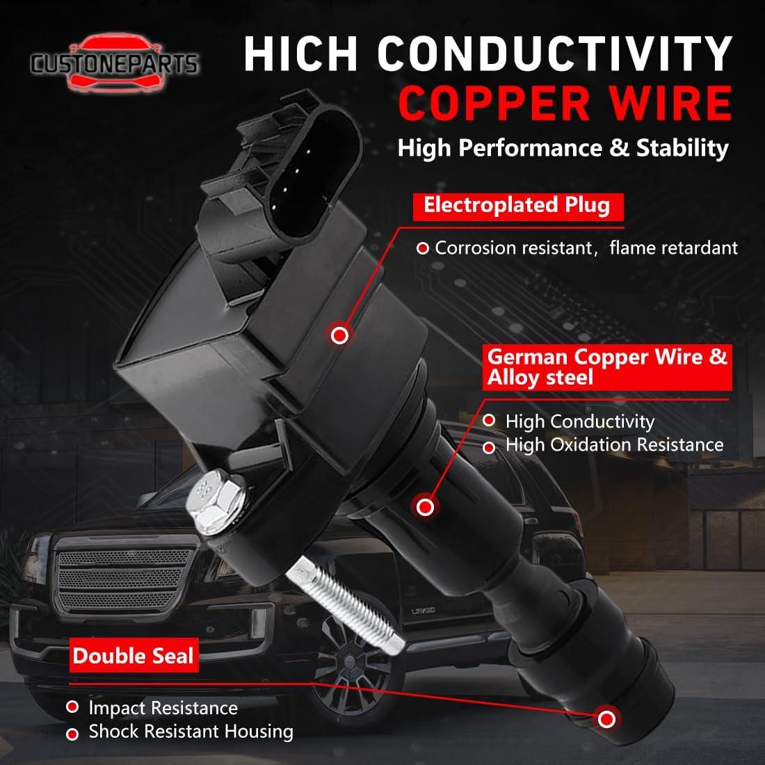 Kit de Encendido CUSTONEPARTS 4 Bobinas y Bujías Toyota 1.8L