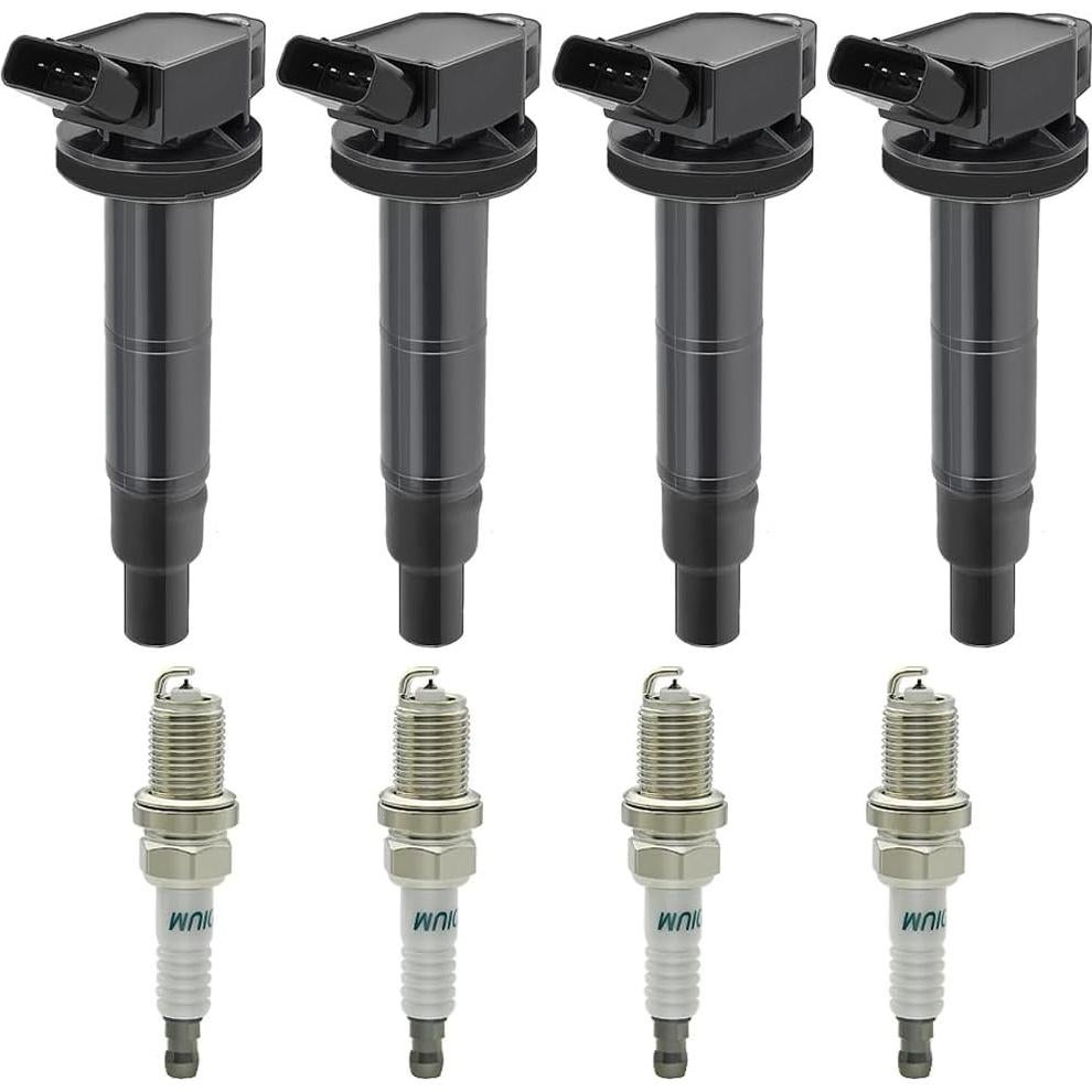 Juego de 4 Bobinas de Encendido y Bujías de Iridio CNPAPC para Toyota