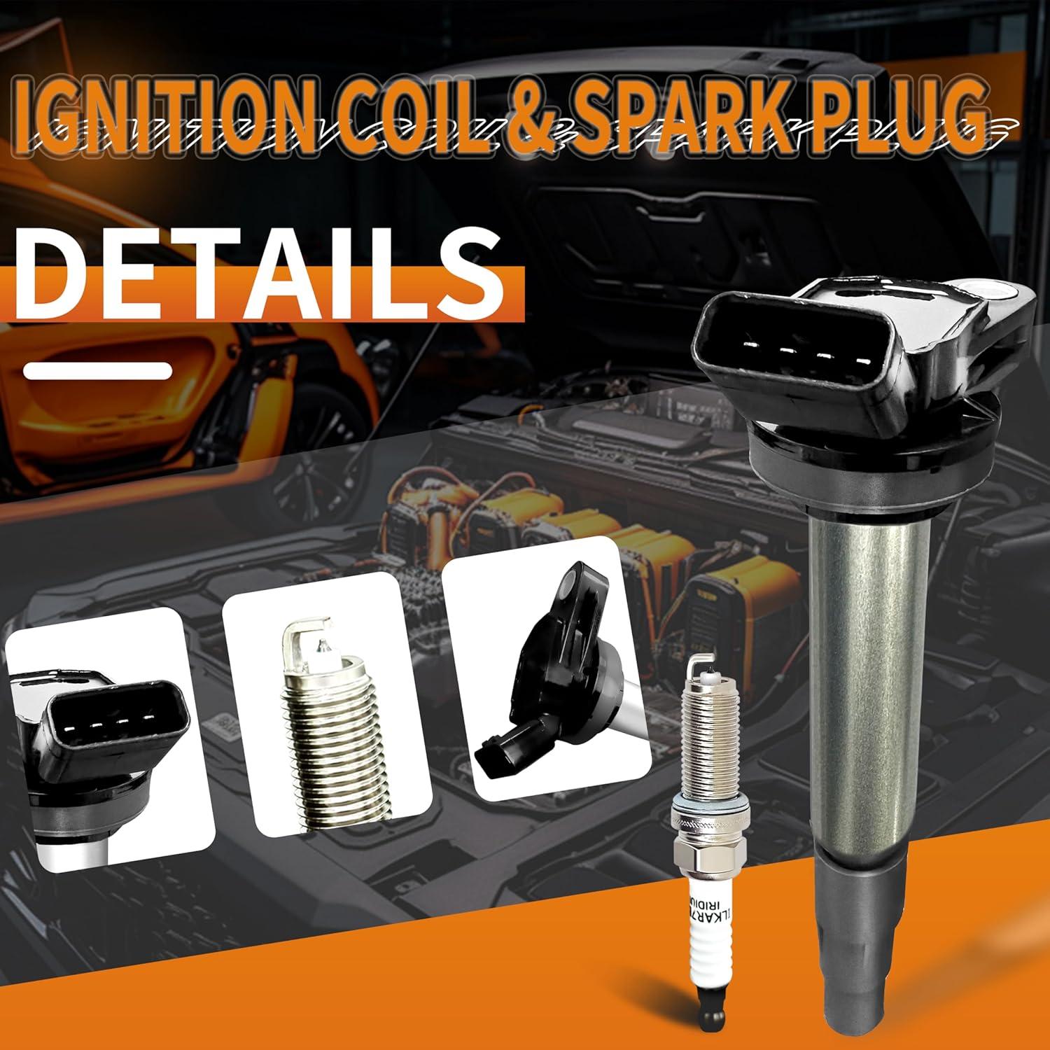 Combo Bobinas de Encendido y Bujías FAKAFY para Toyota