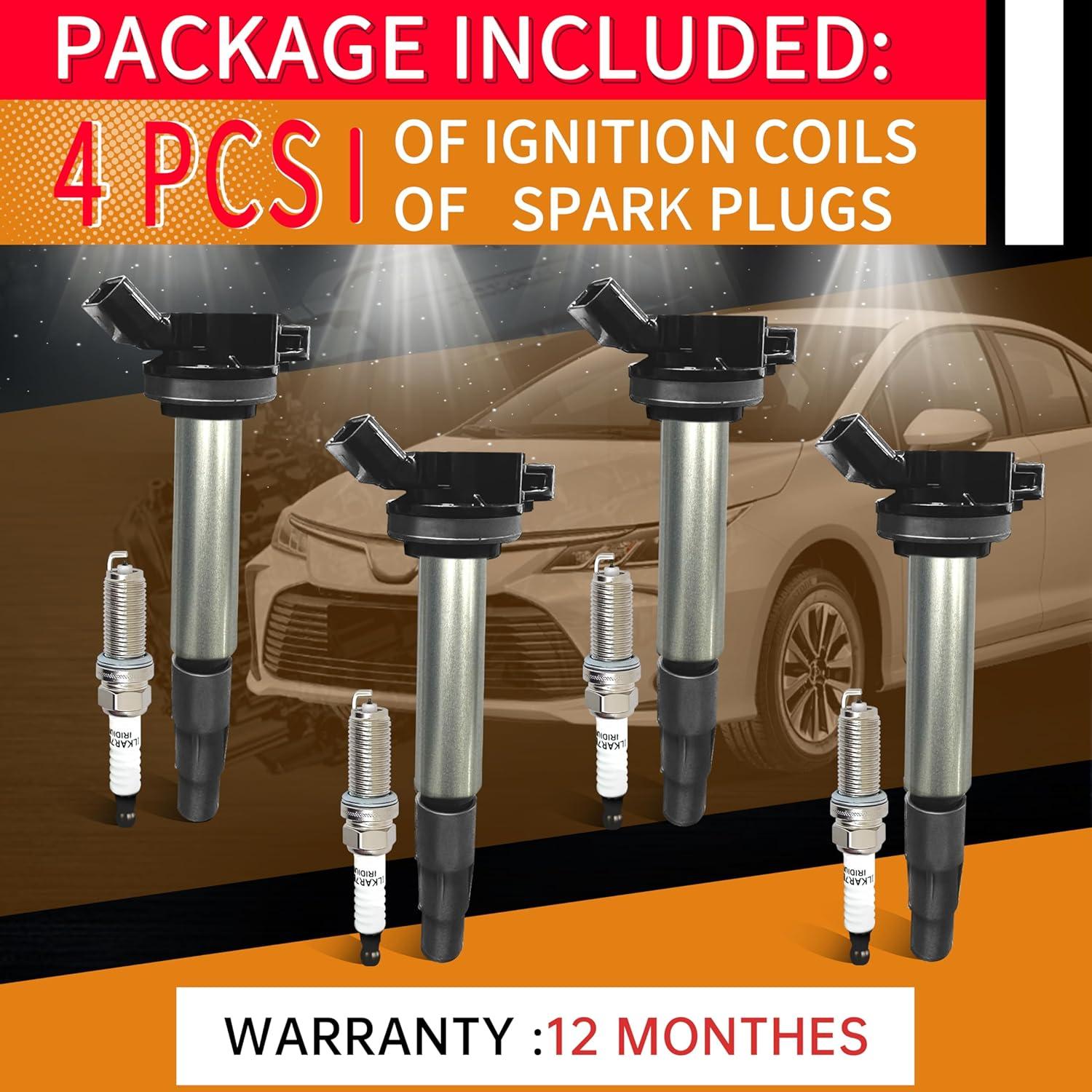 Combo Bobinas de Encendido y Bujías FAKAFY para Toyota