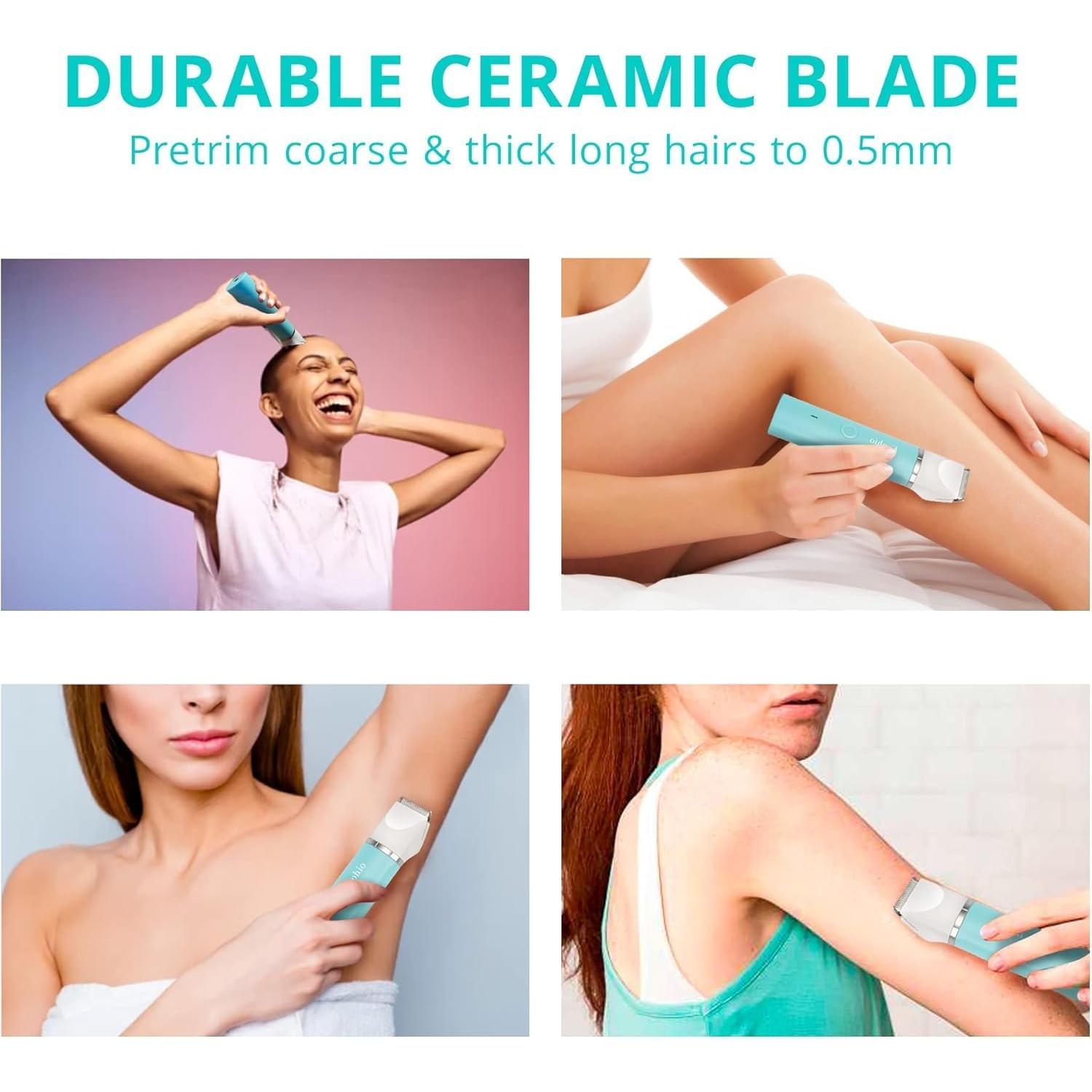 Recortadora de Bikini Kaphio KA-004 Indolora IPX7 Verde