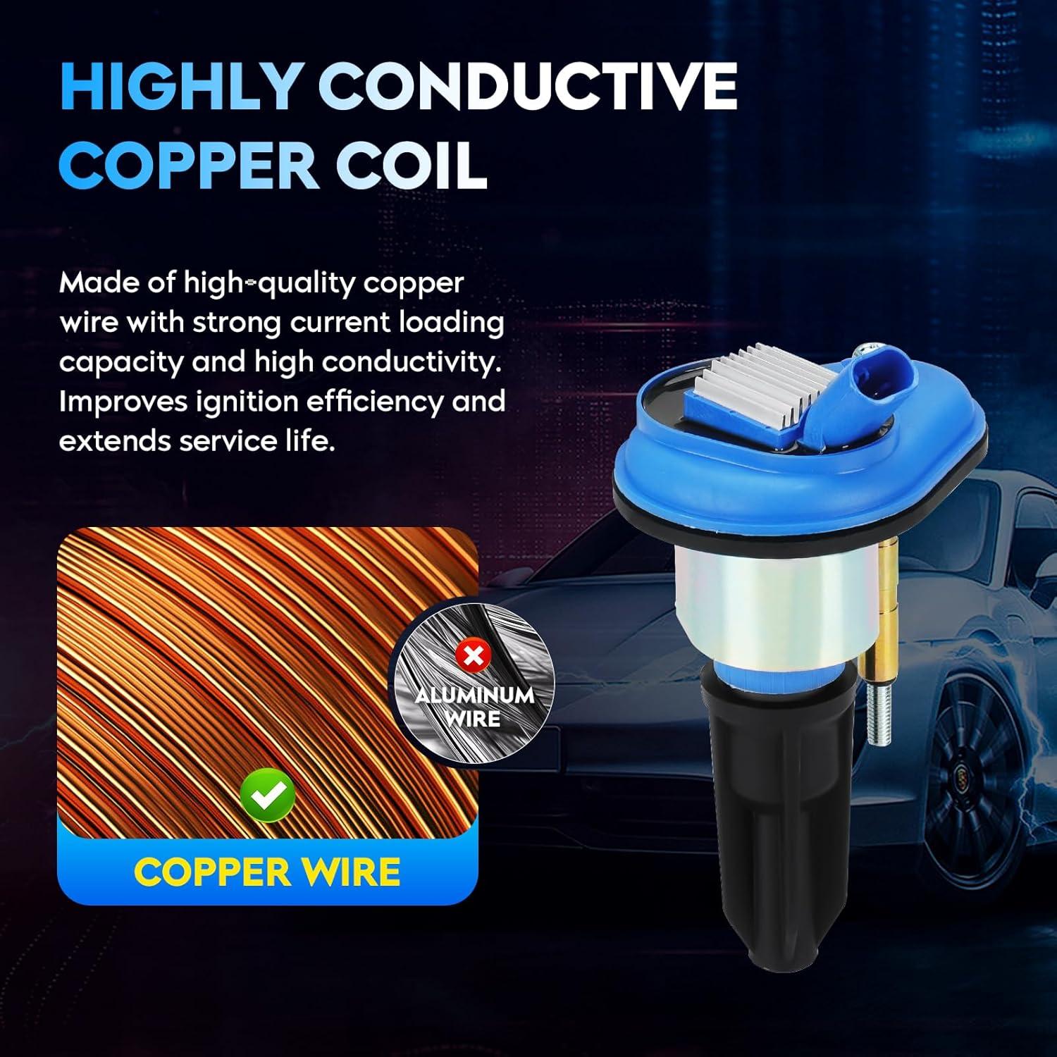 Paquete de 6 Bobinas de Encendido Aeagle Azul para Vehículos