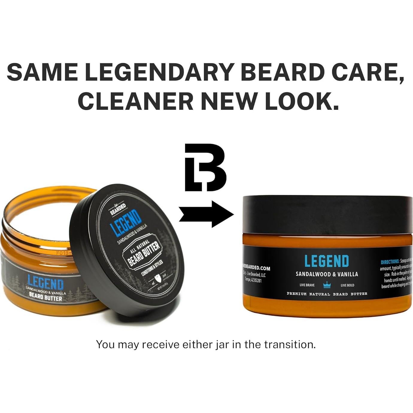 Mantequilla para Barba Live Bearded 90 ml Acondicionador Sándalo