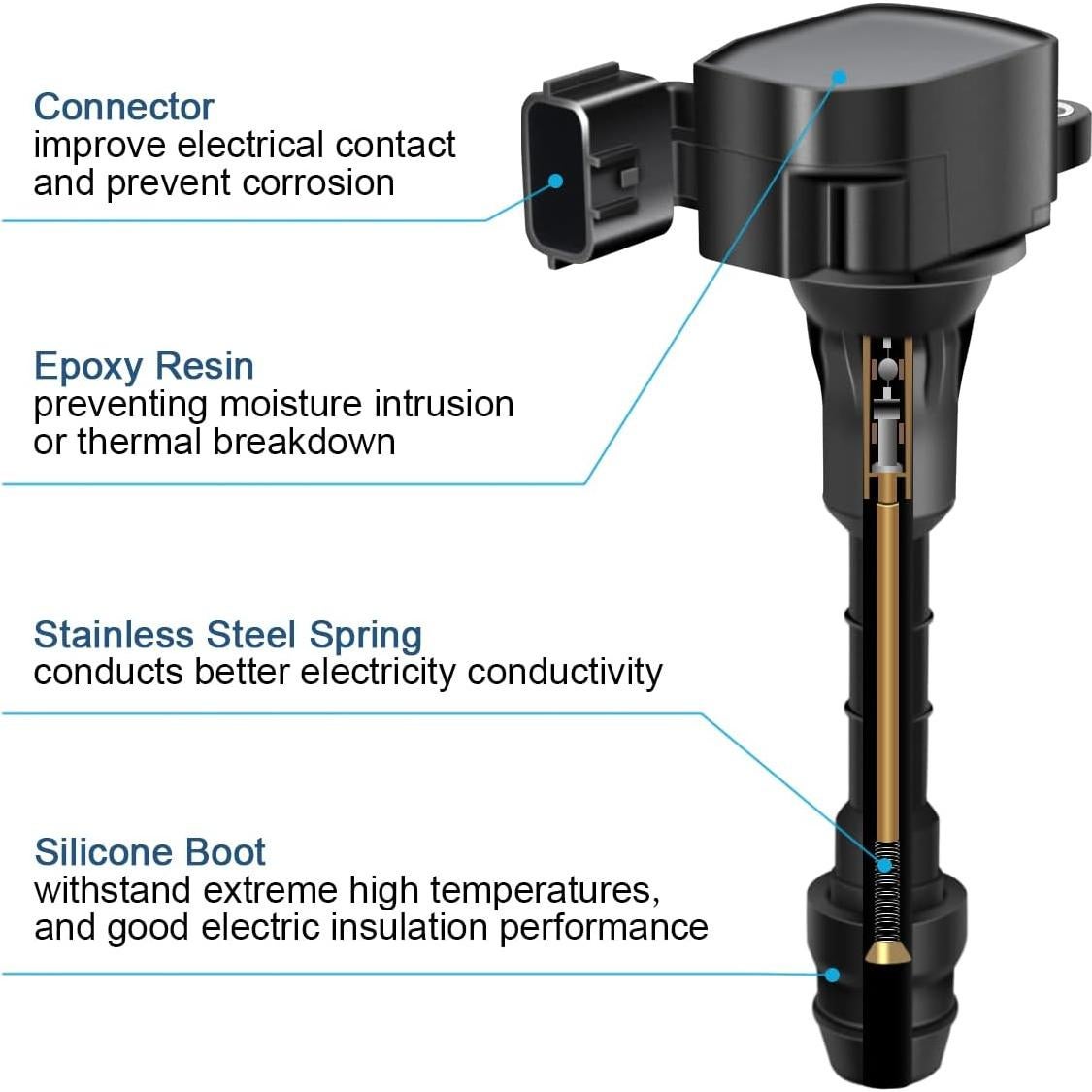 Juego de 6 Bobinas de Encendido MAS para Nissan Infiniti 3.5L
