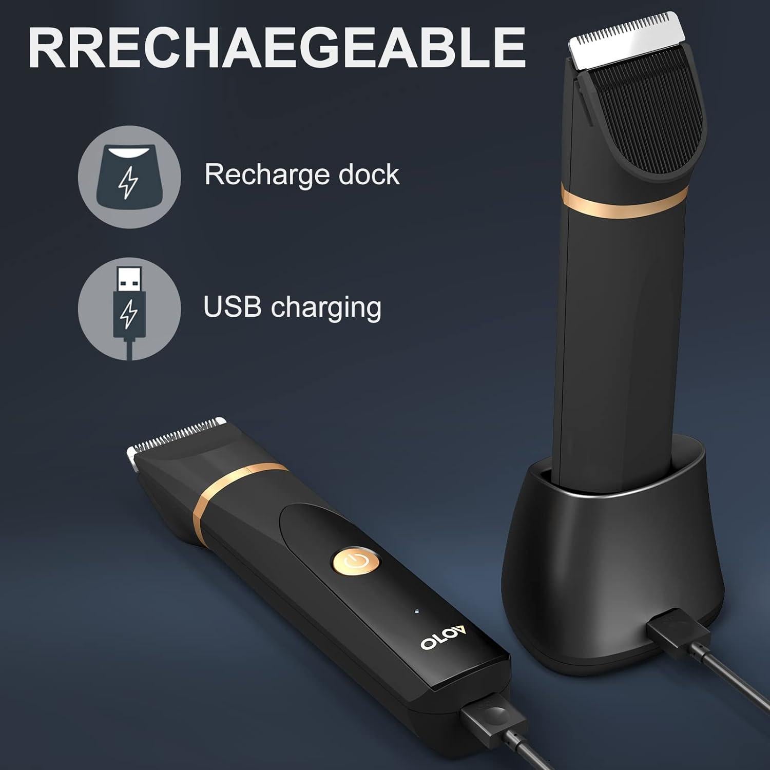 Recortadora Eléctrica OLOV Budhha - Impermeable y Recargable