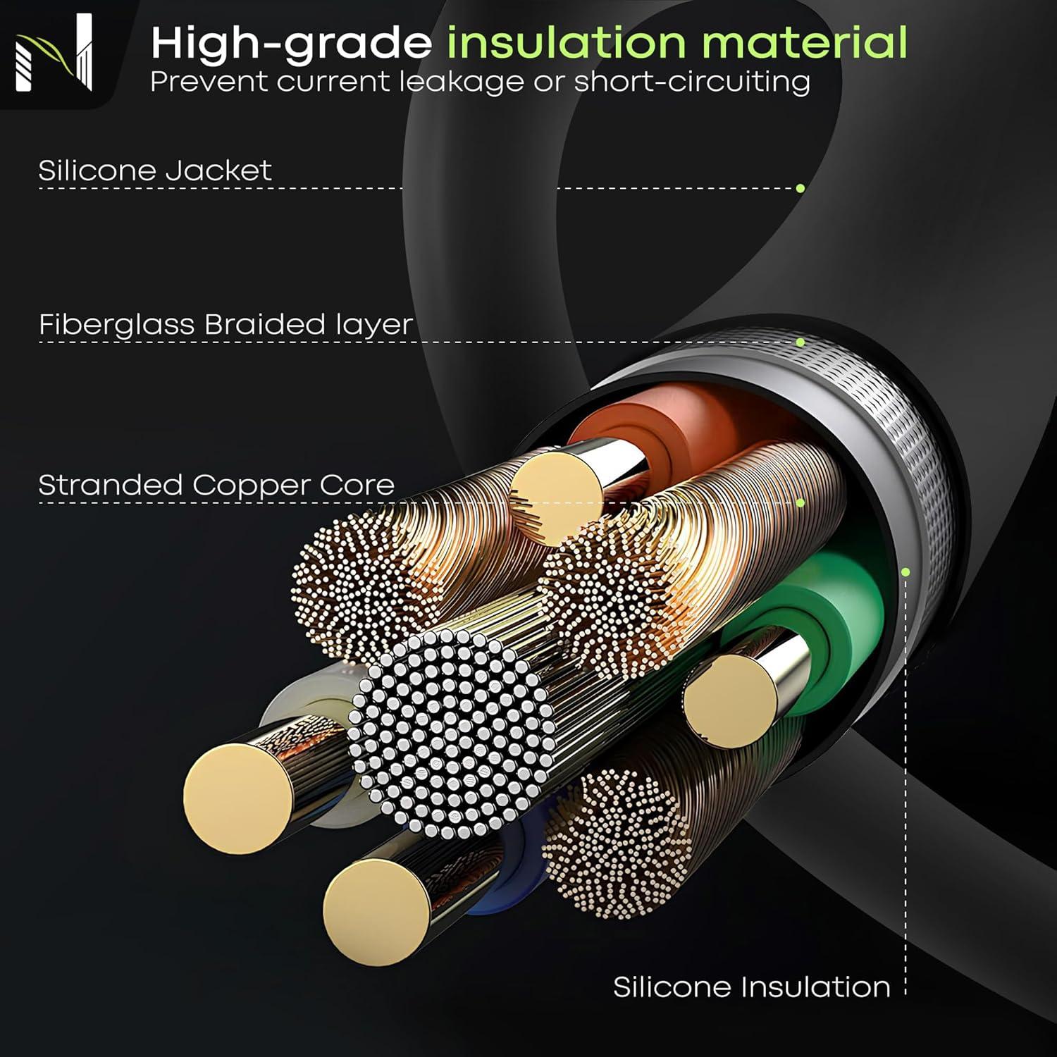 Juego de Cables de Bujías Universal 5 pies Noroeua para Motores LS/LT