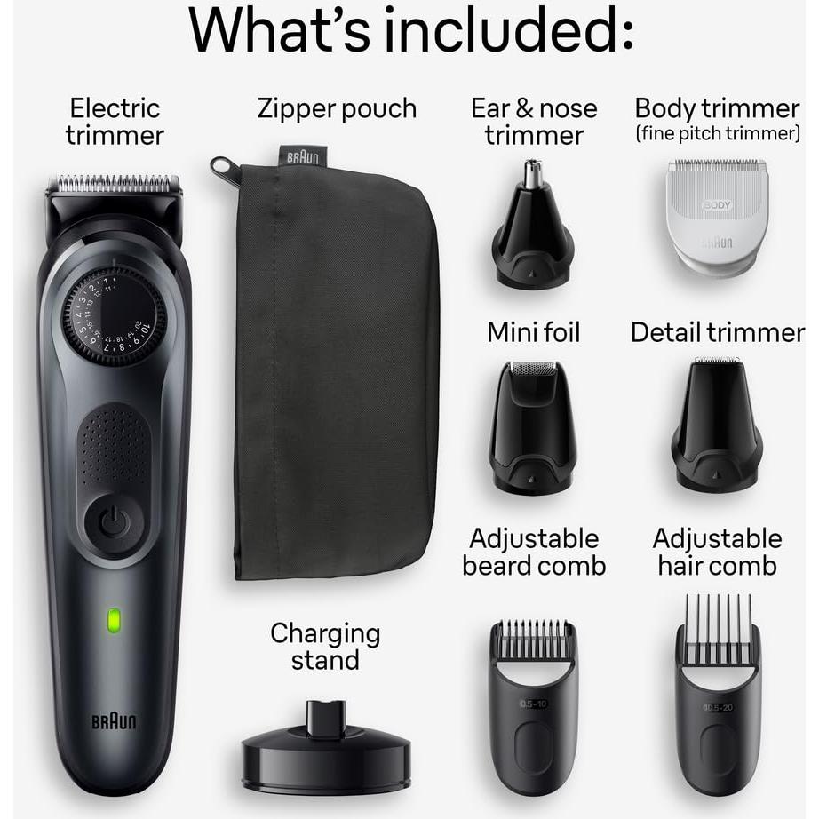 Kit de Estilo Todo-en-Uno Braun Serie 5 5490, 9-en-1 para Hombres