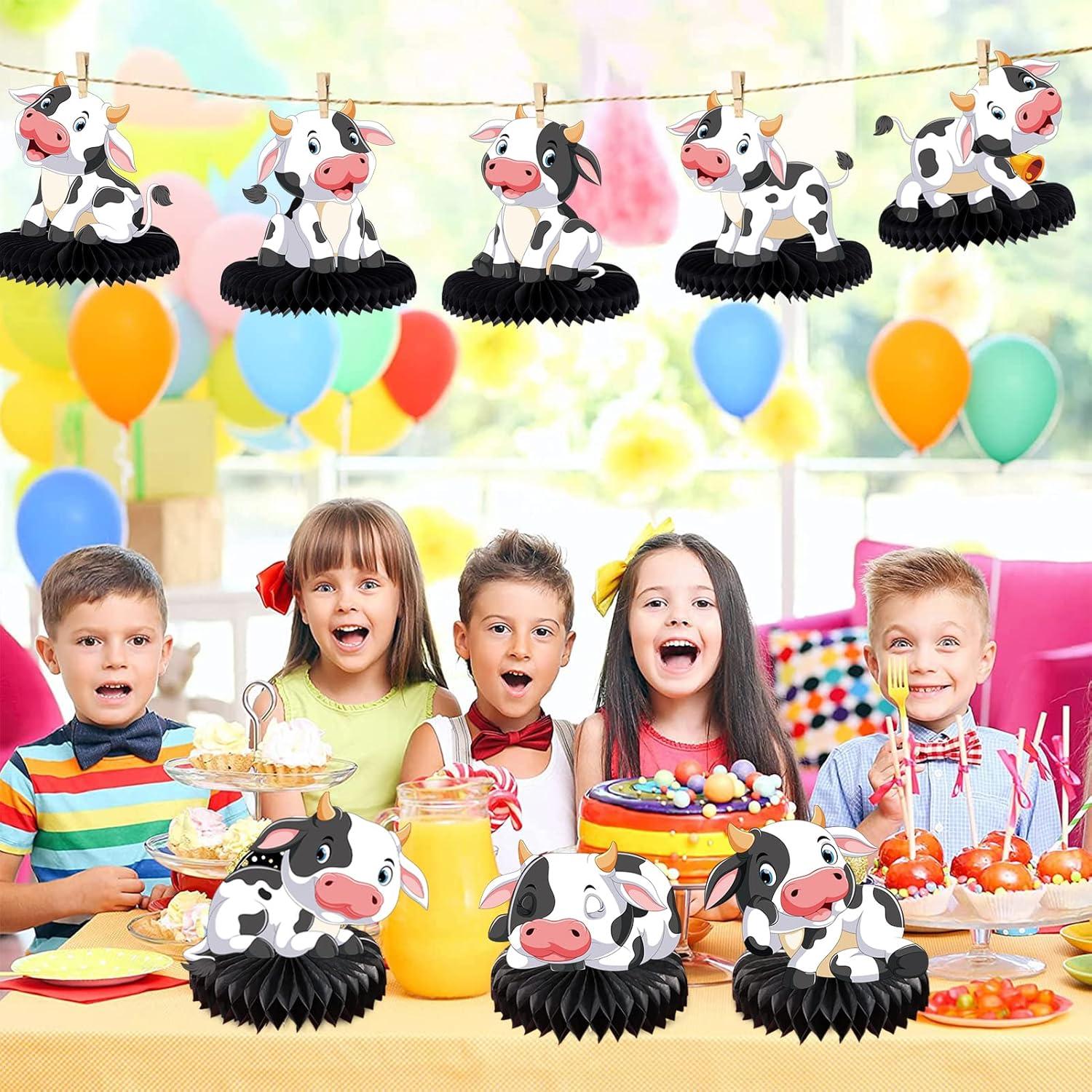 Centros de Mesa de Panal de Vaca ZCPTZ 9 Pcs Decoración Fiesta