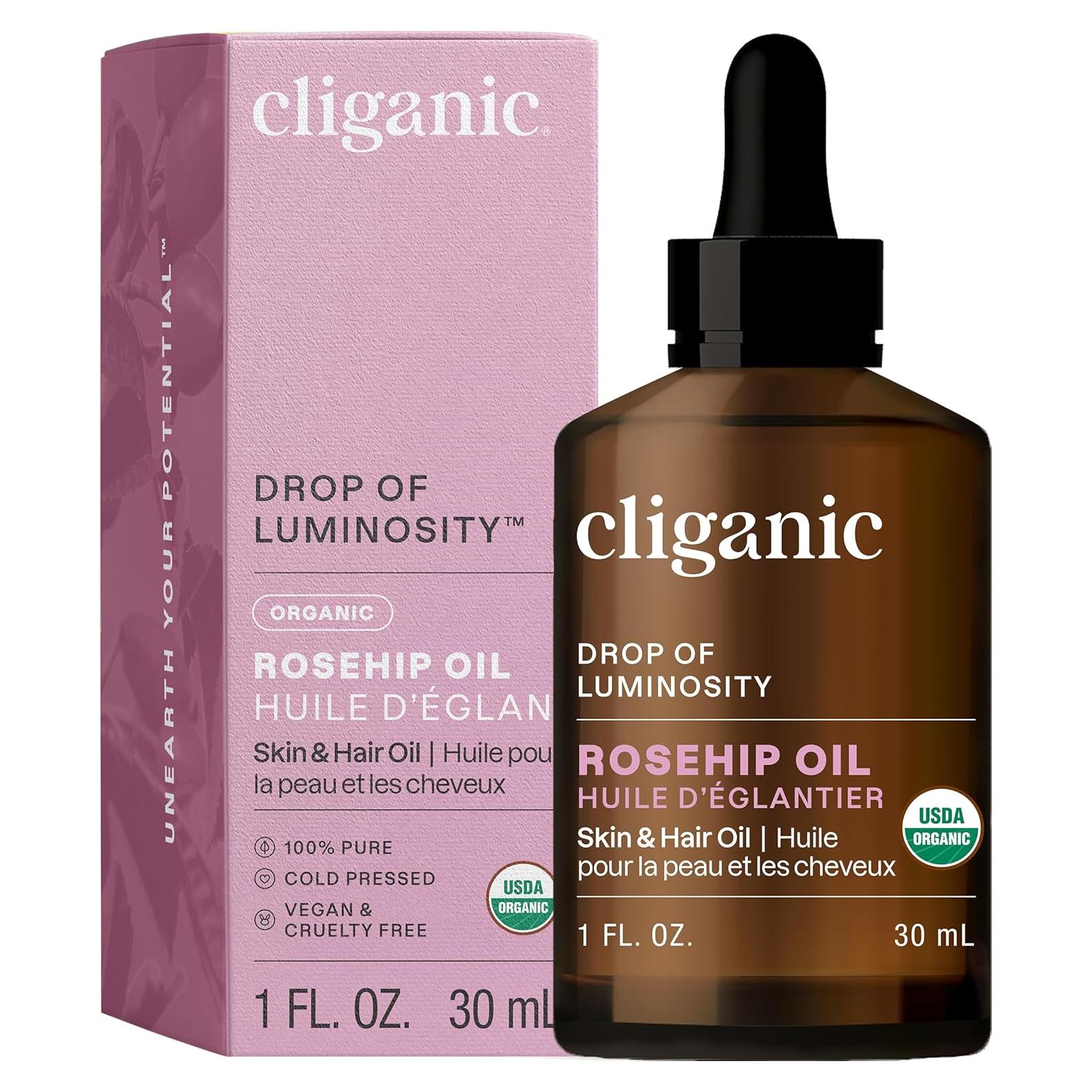 Aceite de Rosa Mosqueta Orgánico Cliganic 28g Puro Multifuncional