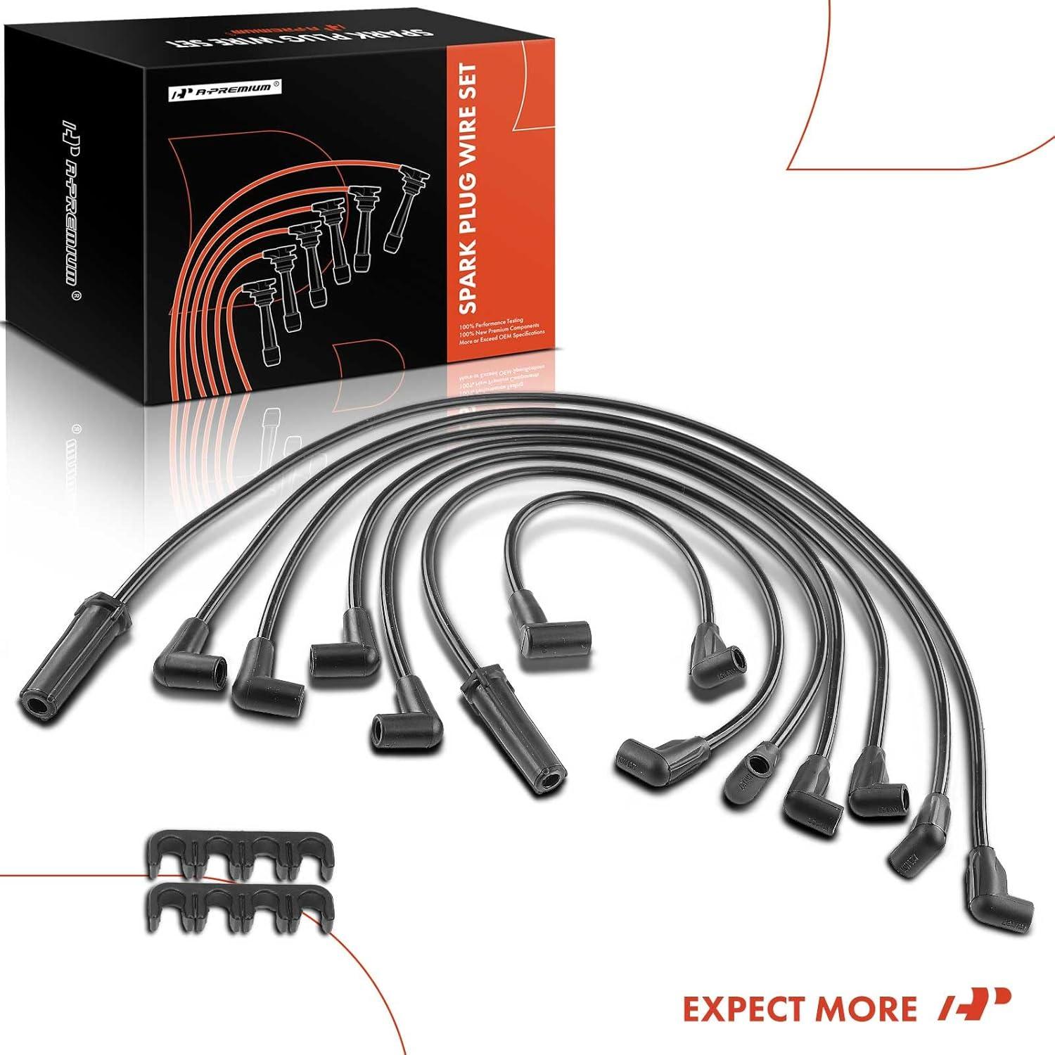 Juego de Cables de Bujía A-Premium 7624 para Chevrolet y GMC