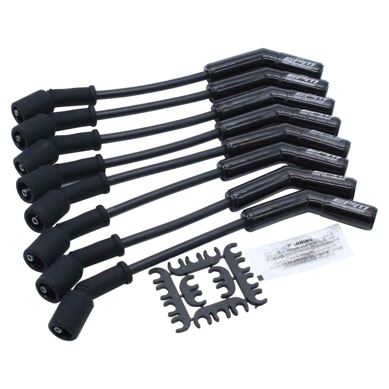 Juego de Cables de Bujía SHLPDFM 9000 Negro 8mm Cerámica