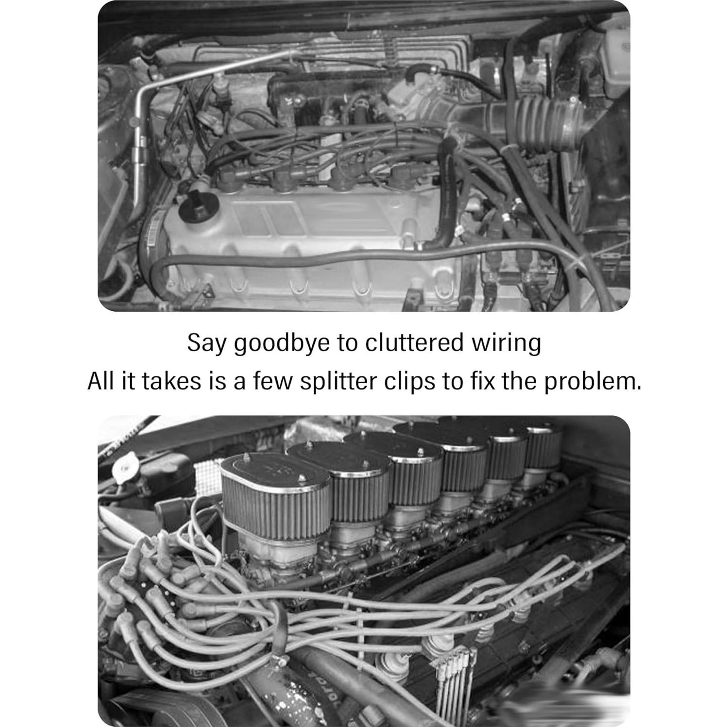 Separadores de Cables de Bujía SSNNUU 6PCS Rojo 2/3/4 Agujeros