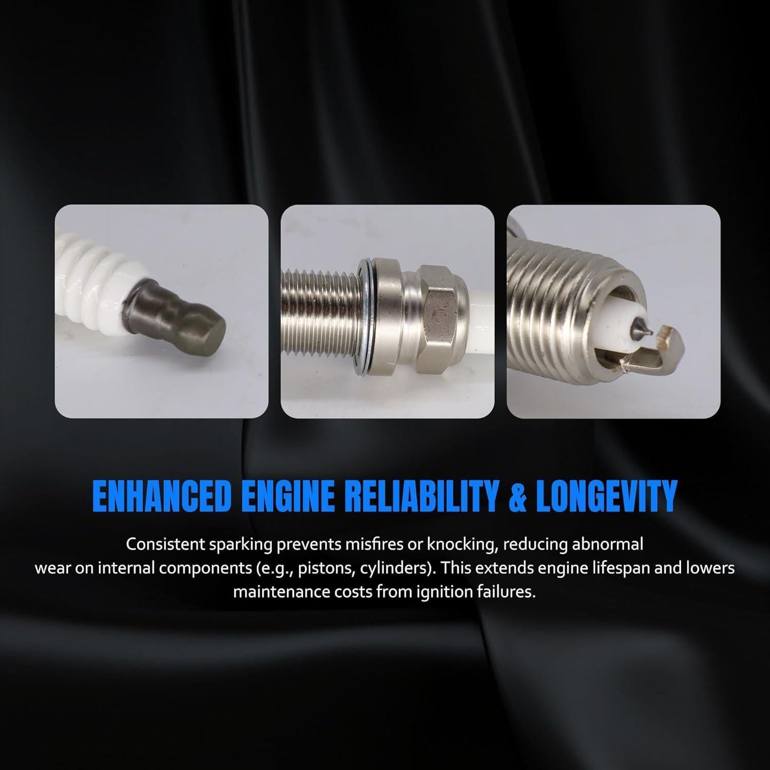 Juego de 4 Bujías de Iridio OXCANO 9807B-561BW Compatible