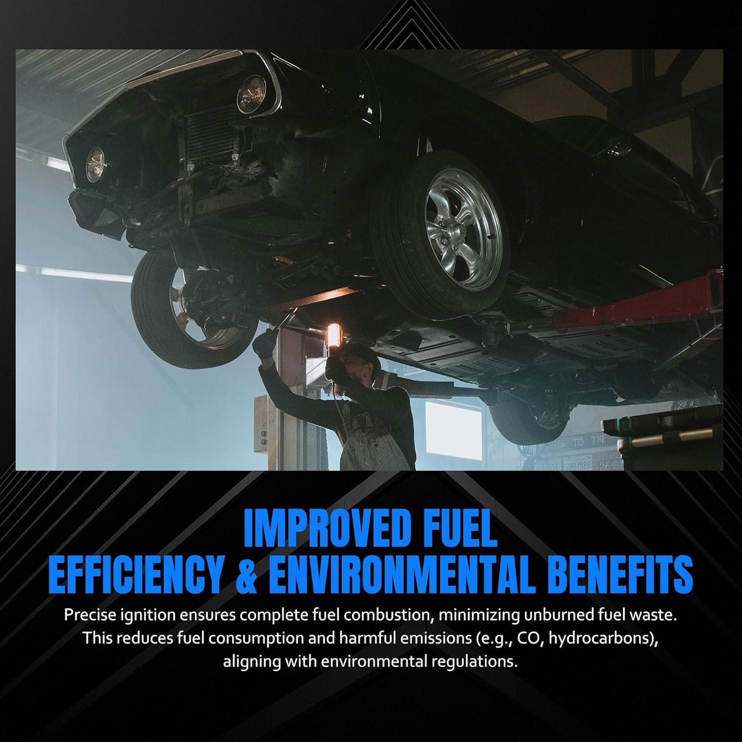 Juego de 4 Bujías de Iridio OXCANO 9807B-561BW Compatible