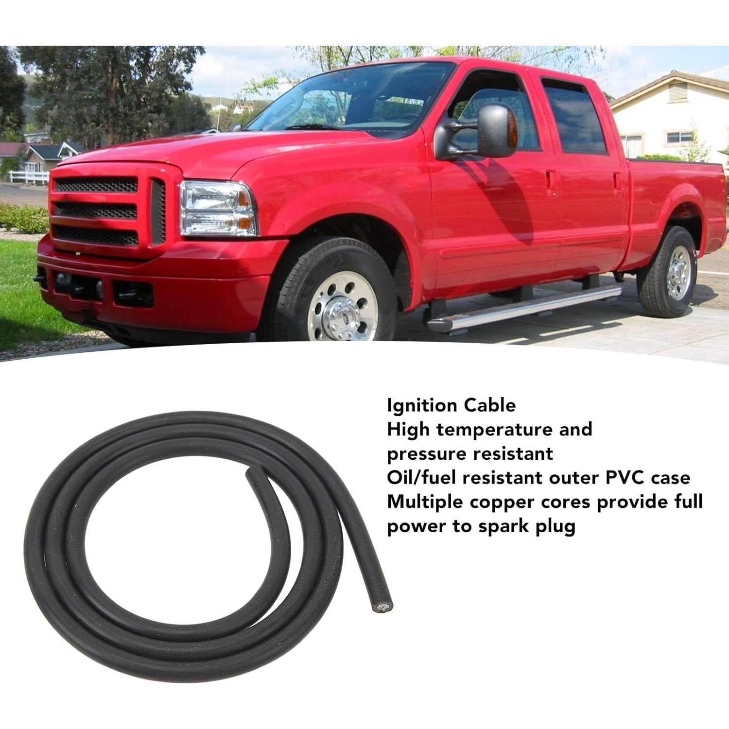 Cable de Encendido 7mm FOSA - 1m PVC y Cobre para Moto y Auto