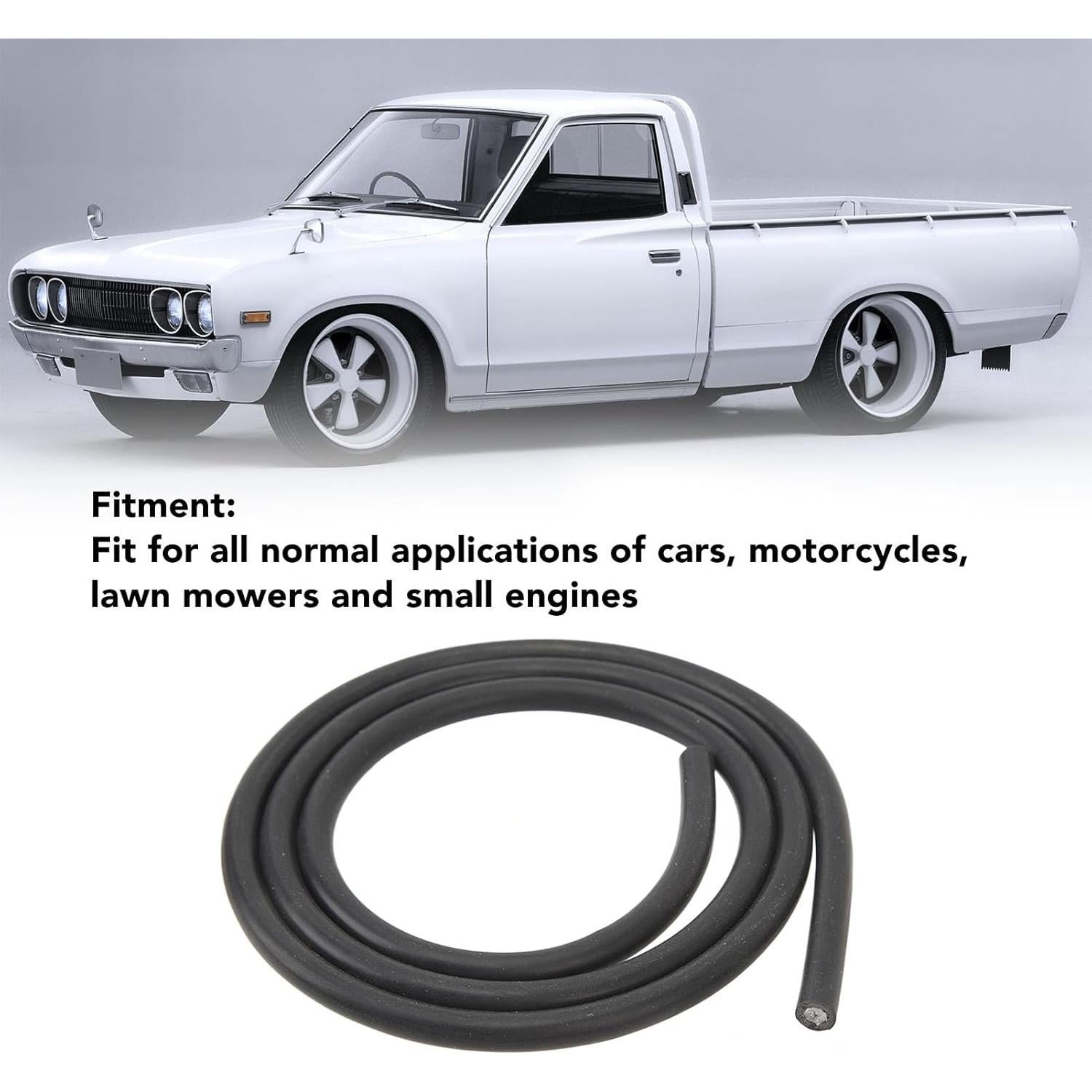 Cable de Encendido 7mm FOSA - 1m PVC y Cobre para Moto y Auto