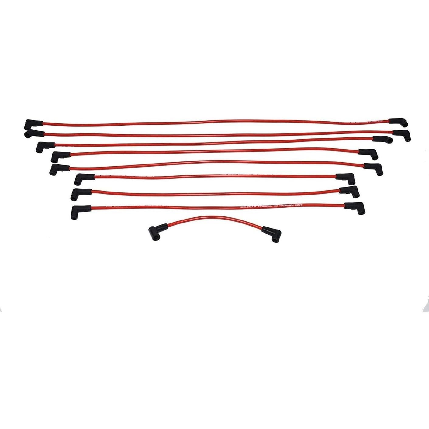 Kit de Cables de Bujía Silicona A-Team Performance 8mm Rojo