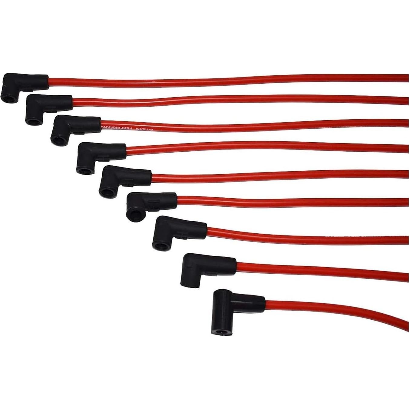 Kit de Cables de Bujía Silicona A-Team Performance 8mm Rojo