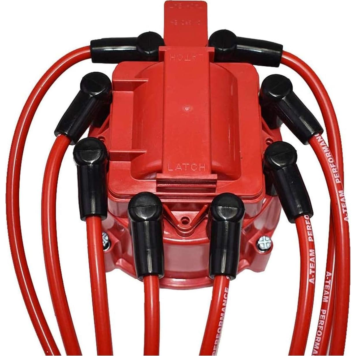 Kit de Cables de Bujía Silicona A-Team Performance 8mm Rojo