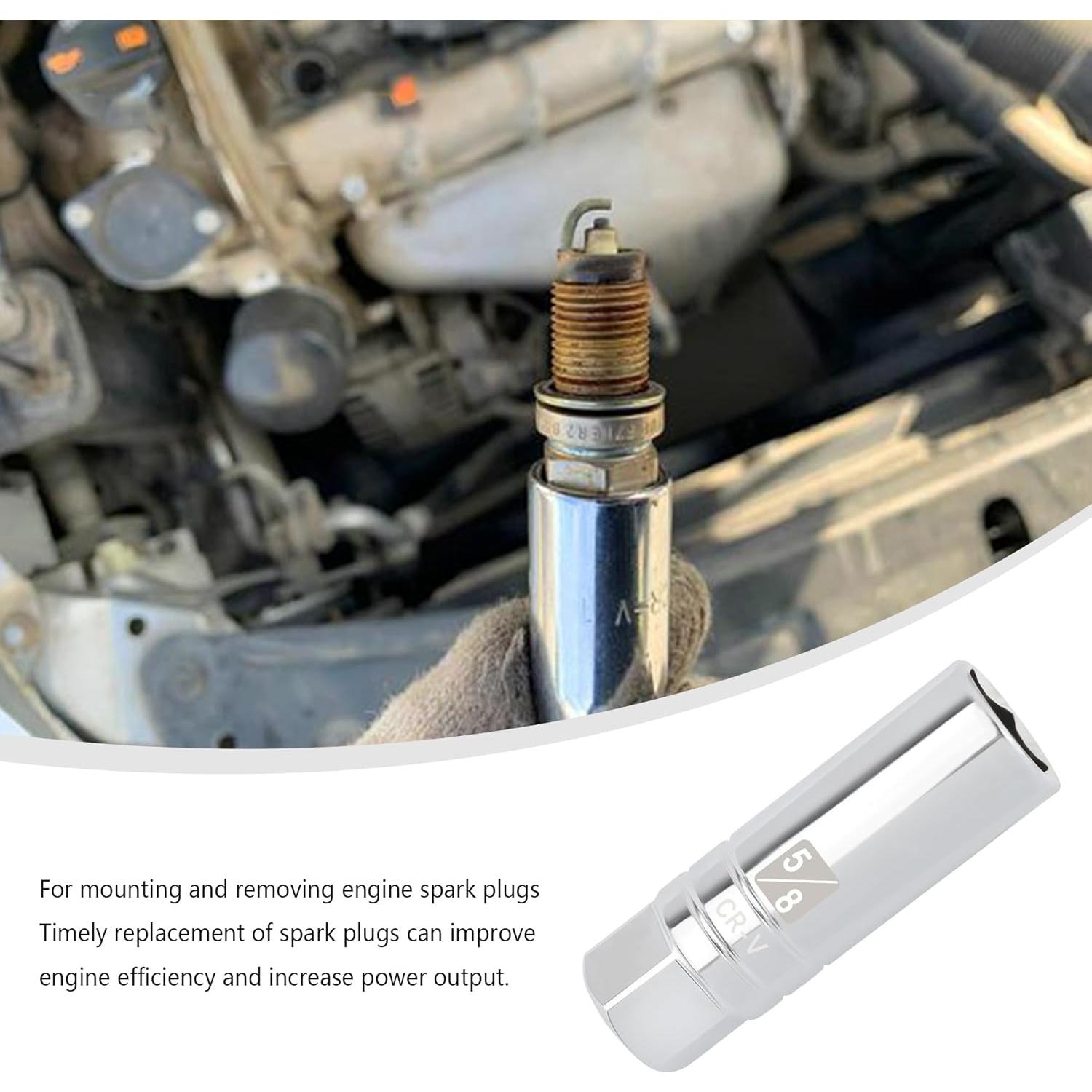 Socket de bujía magnético Salior 5/8" 6 puntos 3/8" Drive