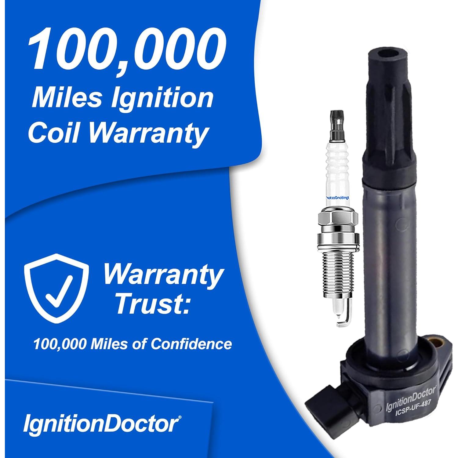 Combo 6 Bujías de Iridio y 6 Bobinas Encendido IgnitionDoctor