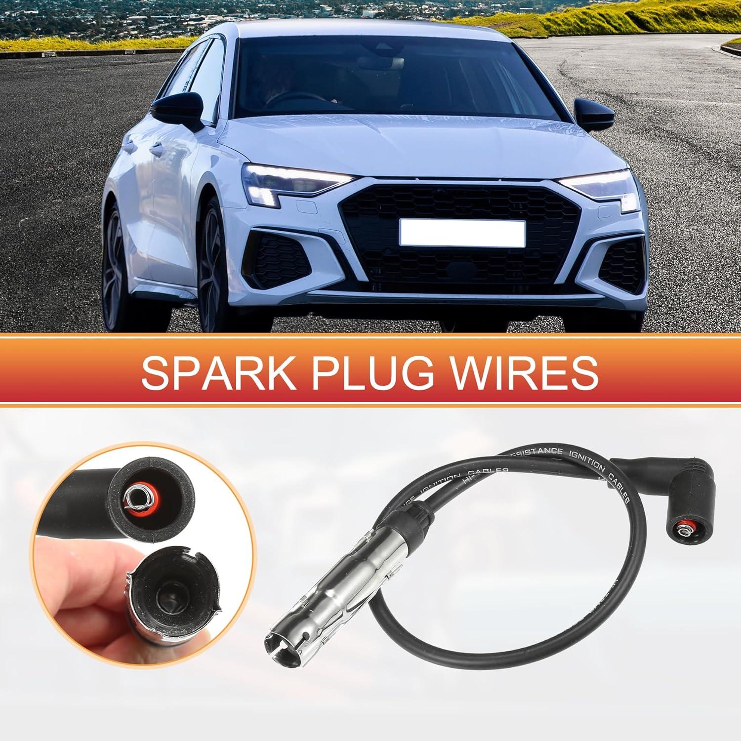 Cables de Bujía de Encendido ACROPIX 7mm para Audi A3 A4 - 4 Pcs