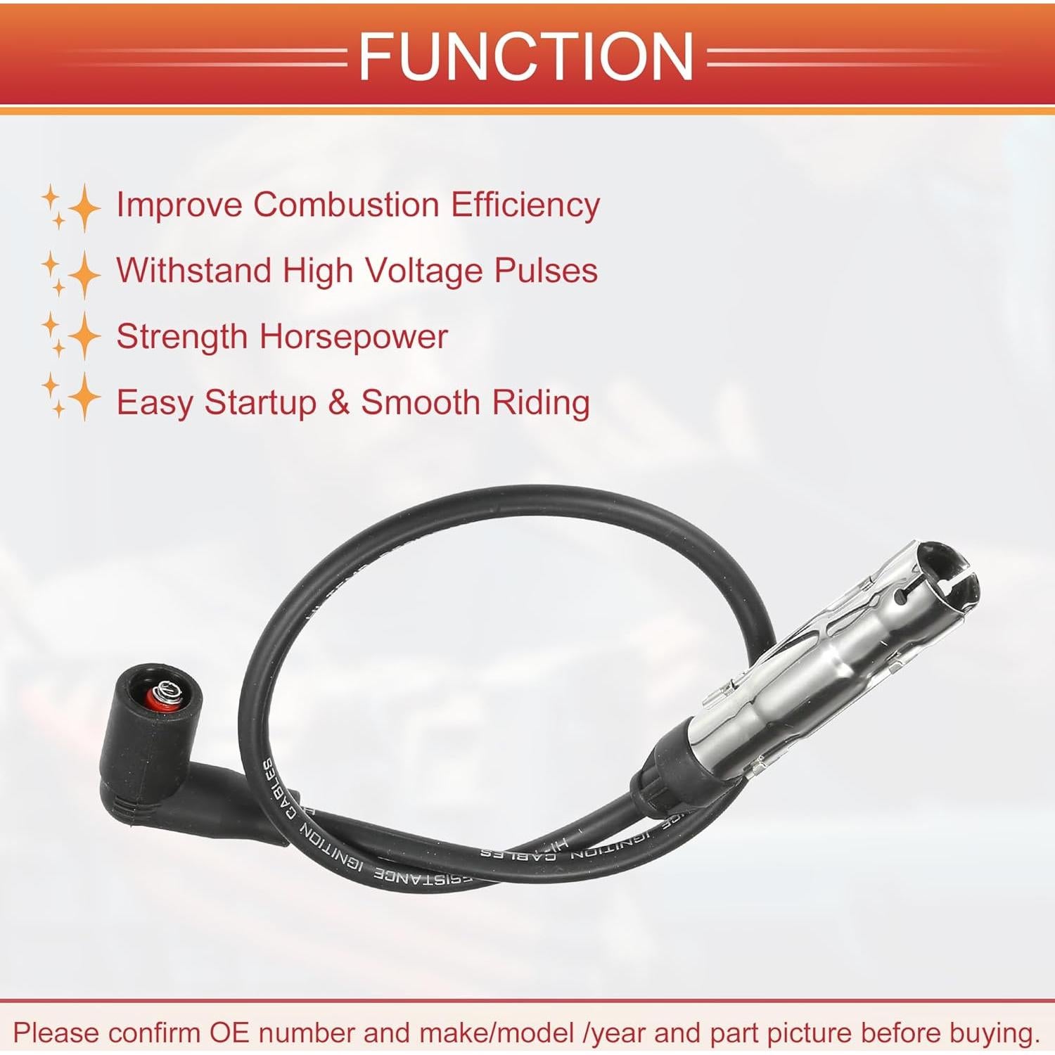 Cables de Bujía de Encendido ACROPIX 7mm para Audi A3 A4 - 4 Pcs