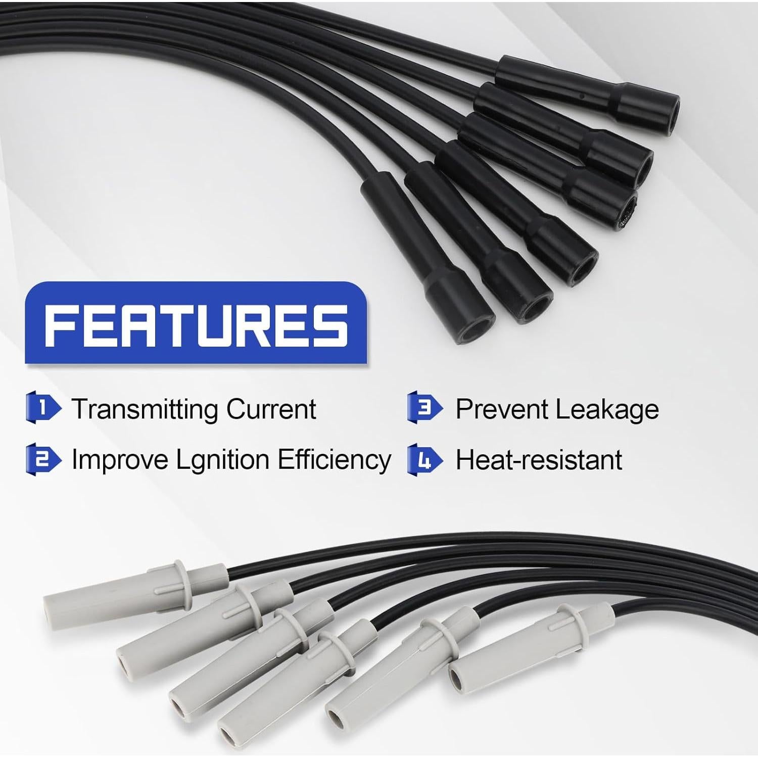 Kit de Cables de Bujía X4XZ 5019593AA para Chrysler y Dodge