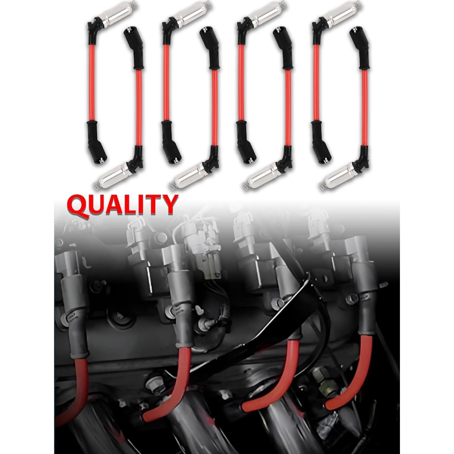 Juego de 8 Cables de Bujías Ntoauto M8-48322 para GMC y Chevrolet