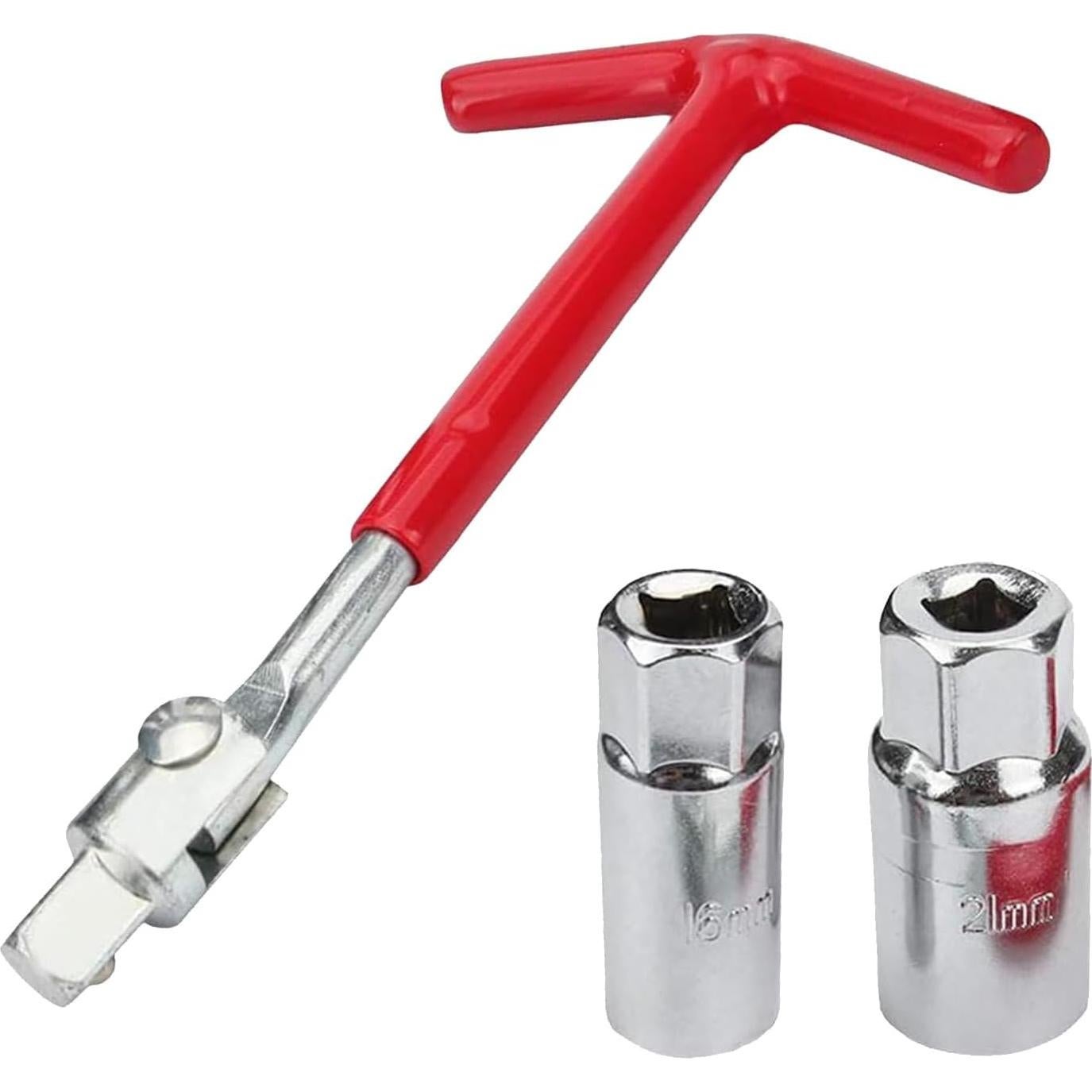 Llave de Bujías Universal Piburth 16mm y 21mm con Mango en T