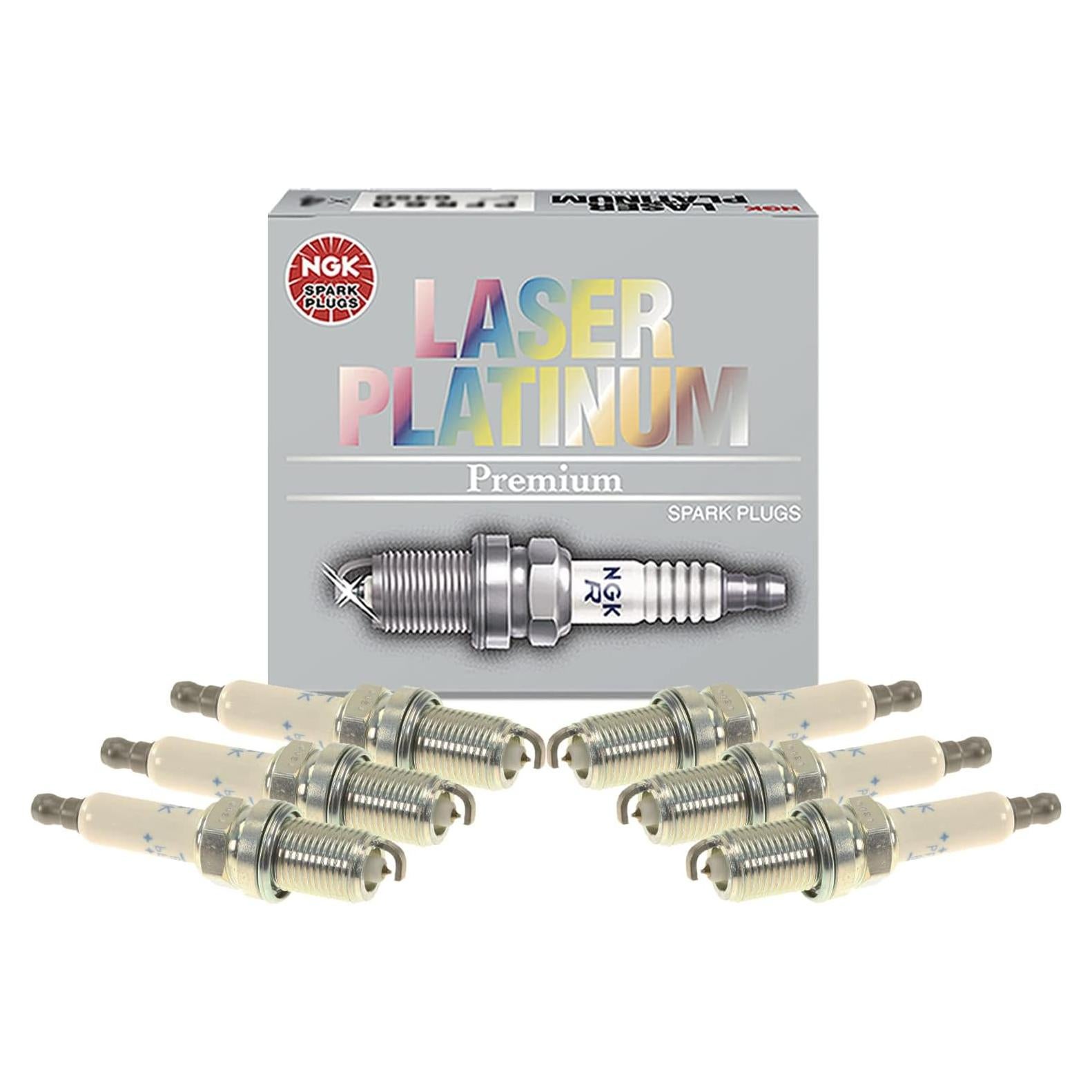 Juego de 6 Bujías de Platino Lásers NGK para Audi Porsche VW 3.0 V6