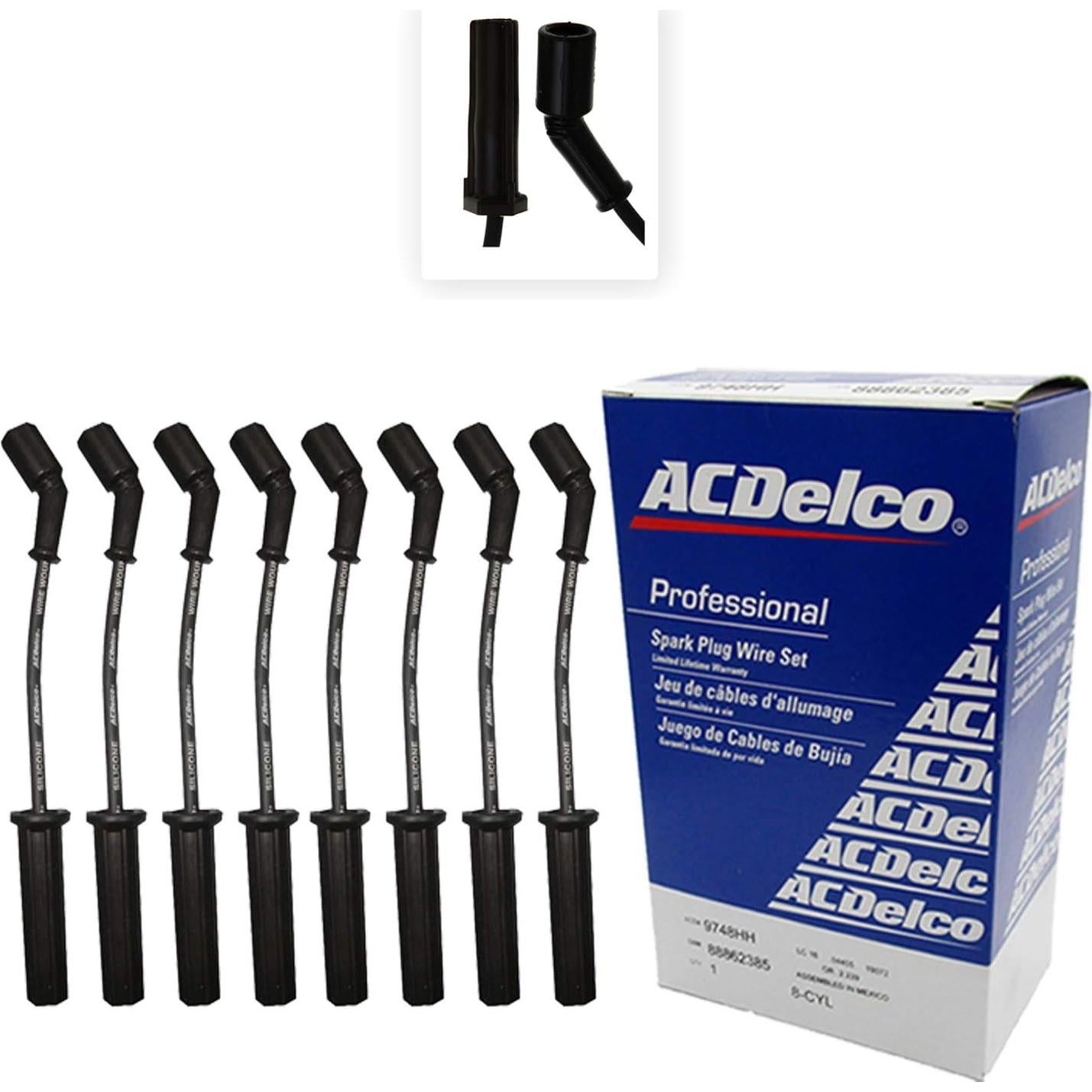 Kit de Bujías Doble Platino + Cables + Escudos Térmicos ACD-OEM