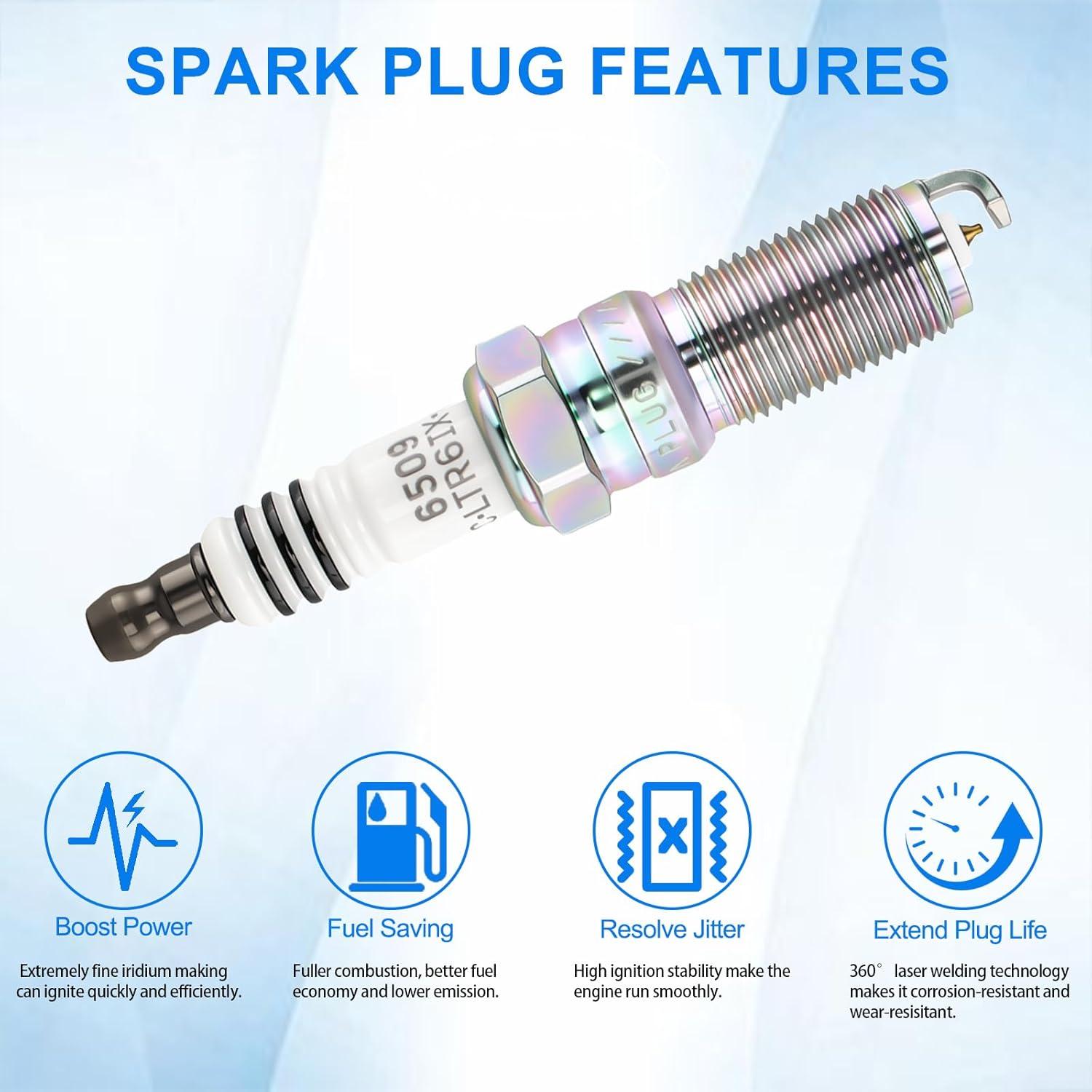 Bujías de Iridio Yeoflagtrade para Toyota y Honda - Juego de 6