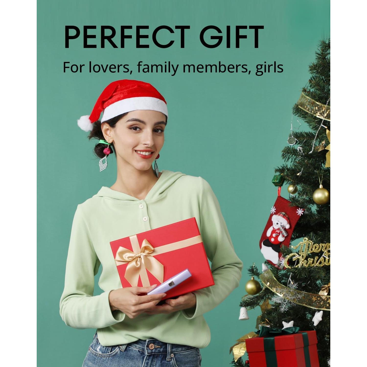 Recortador de Vello Facial VOGCREST VG-103 2 en 1 Púrpura