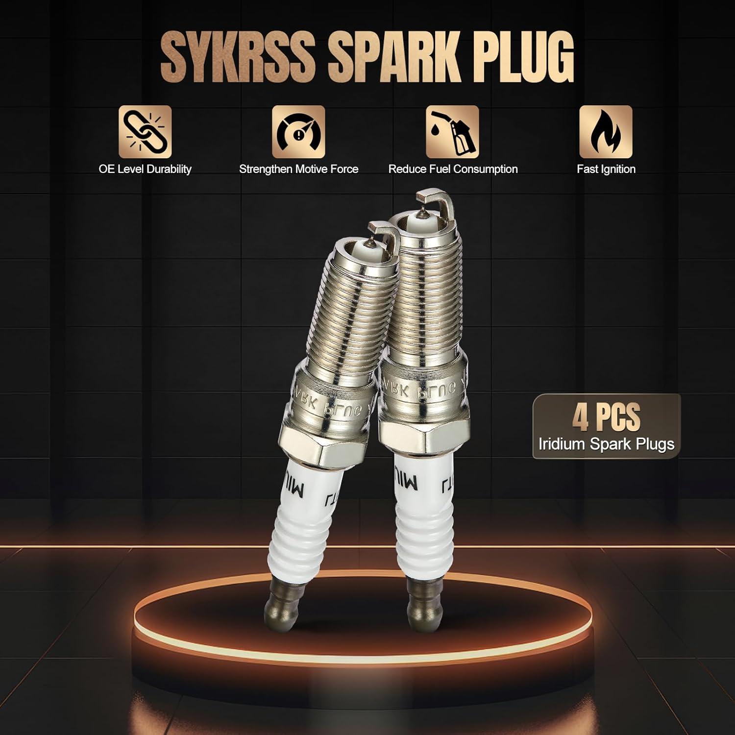 Juego de 4 Bujías de Iridio SYKRSS XP5363 para Ford y Lincoln